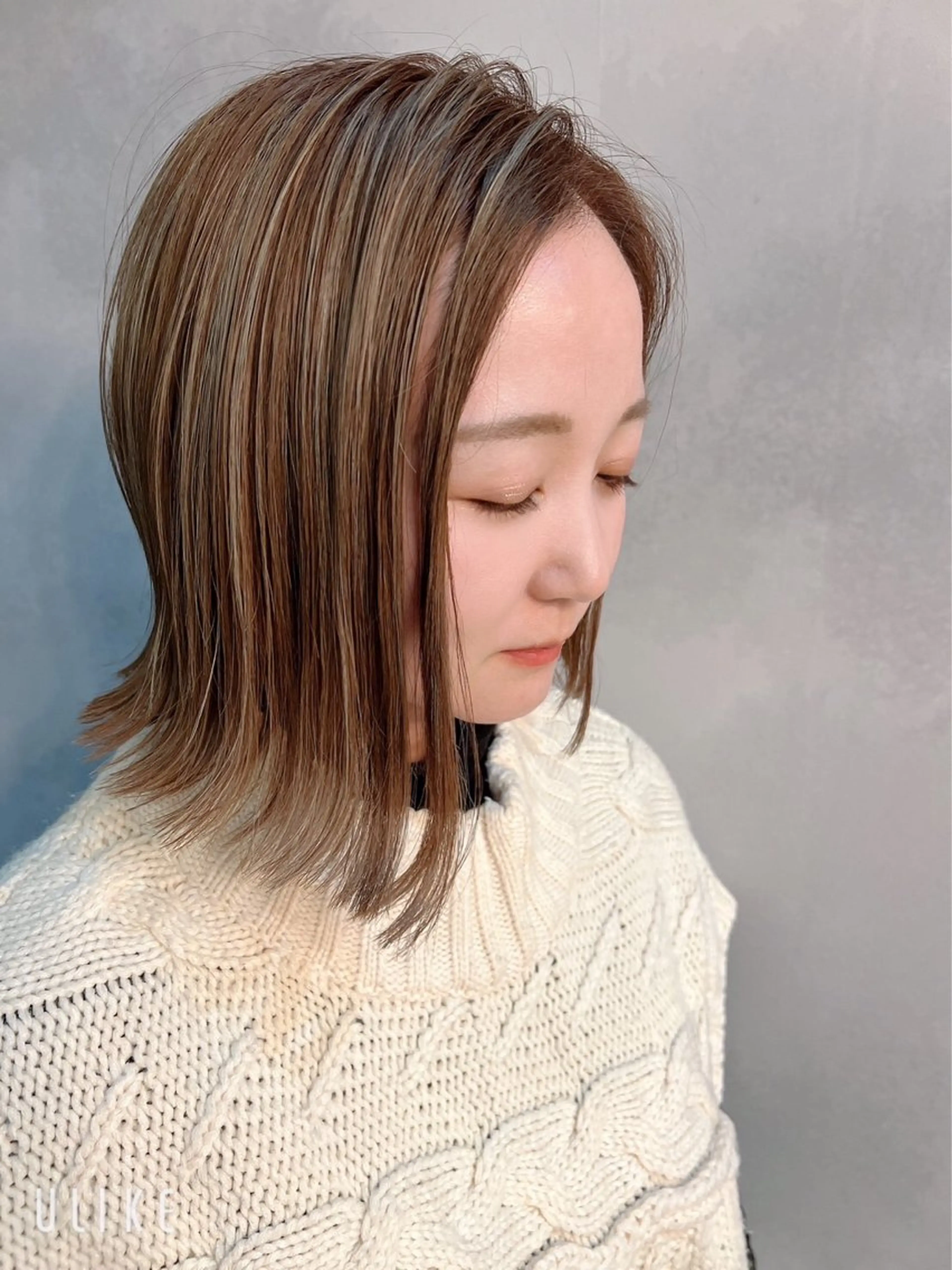 ミディアム Glimpse中津店 髪質改善/マツエクのヘアスタイル