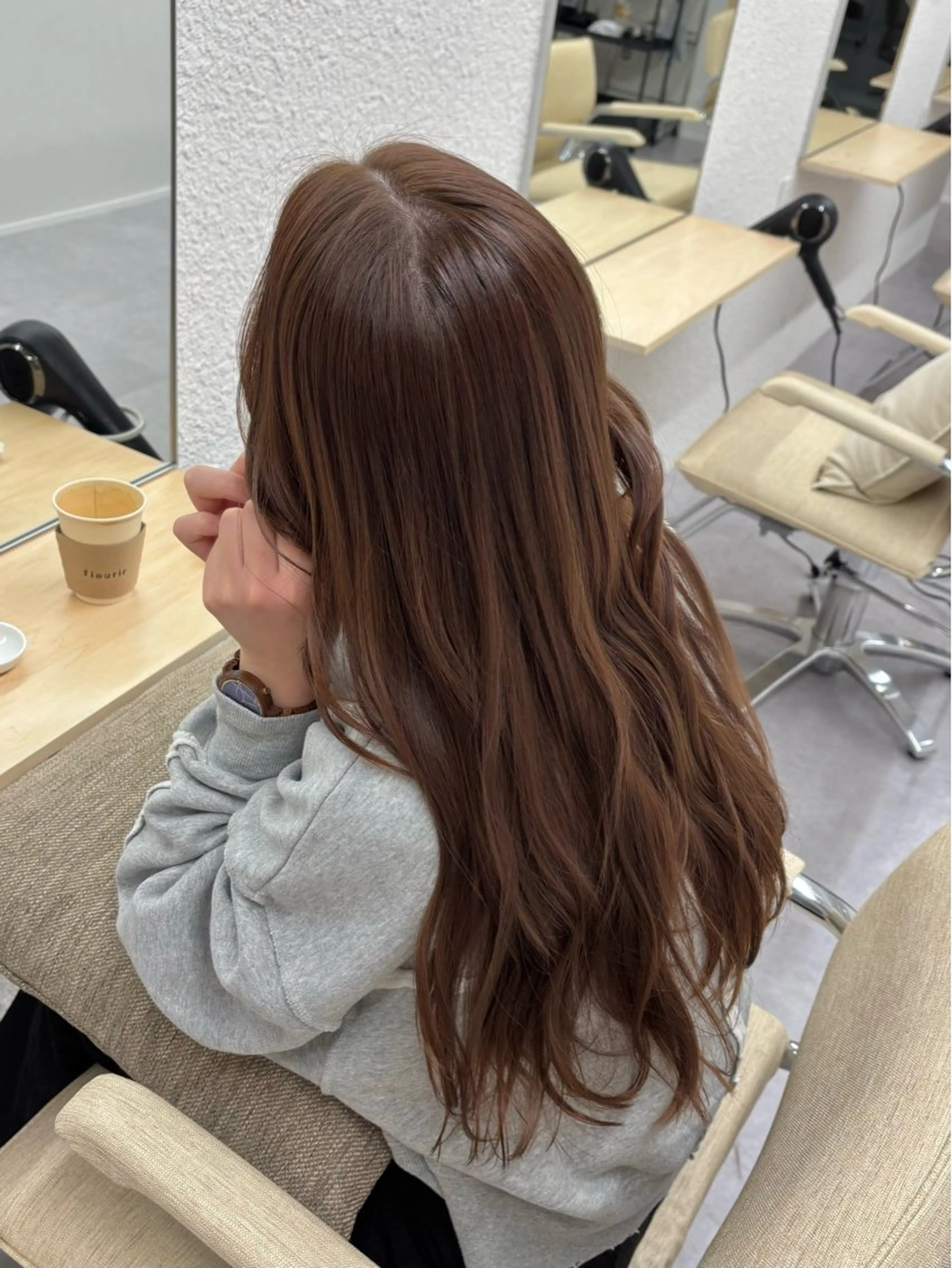 ロング カラー カット ヘアカラー トリートメント tre.甲子園口店 M A R Iのヘアスタイル