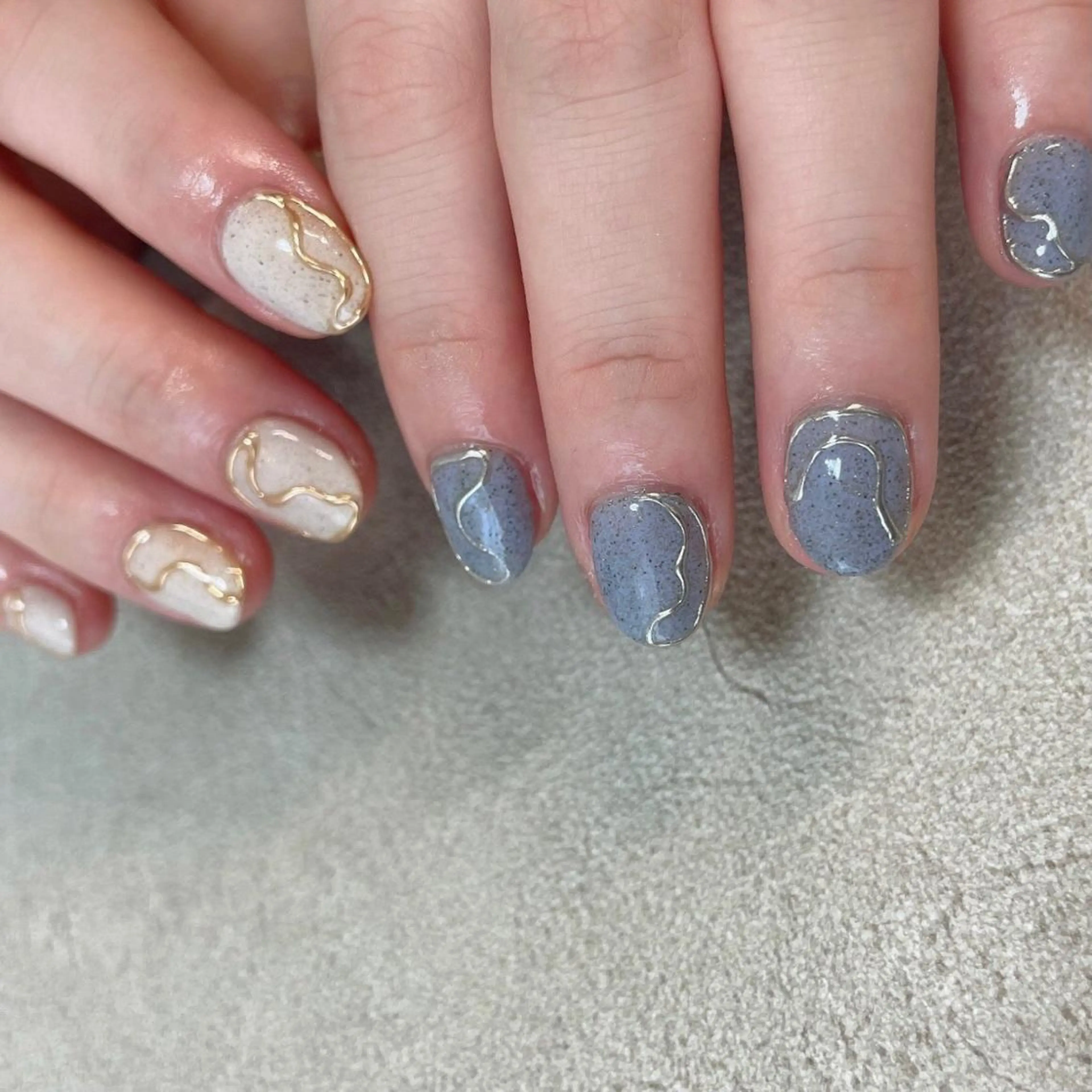 ネイル ジェルネイル ミラーネイル ハンドネイル lilbondir. chiharuのネイルデザイン