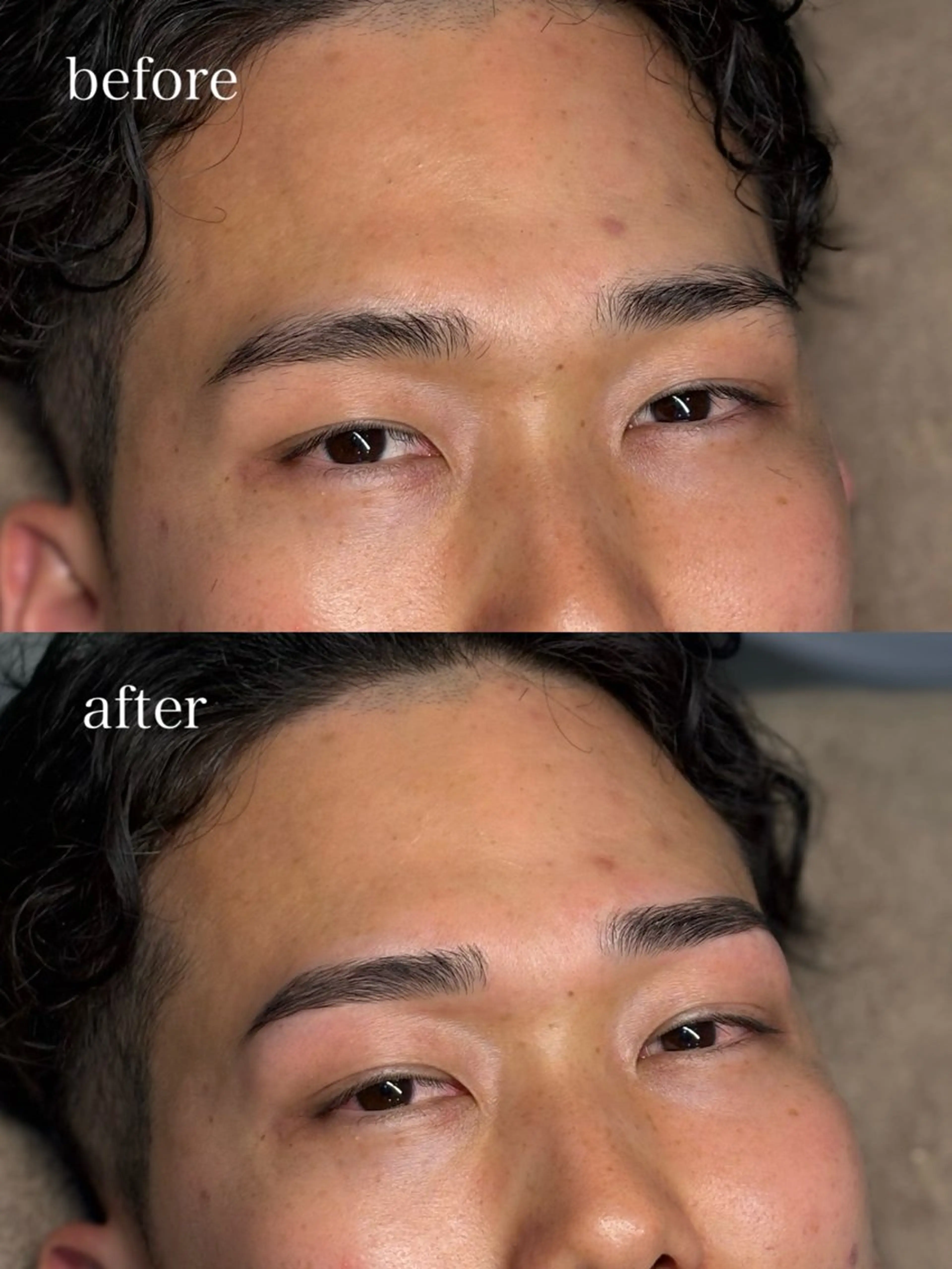 メンズ アイブロウ メンズアイブロウ 眉毛ワックス脱毛 韓国肌管理BEAUTY-SALON Teena【ティーナ】ララピール/毛穴/脱毛所属・心斎橋眉毛サロン hiyoriの眉毛・アイブロウイメージ
