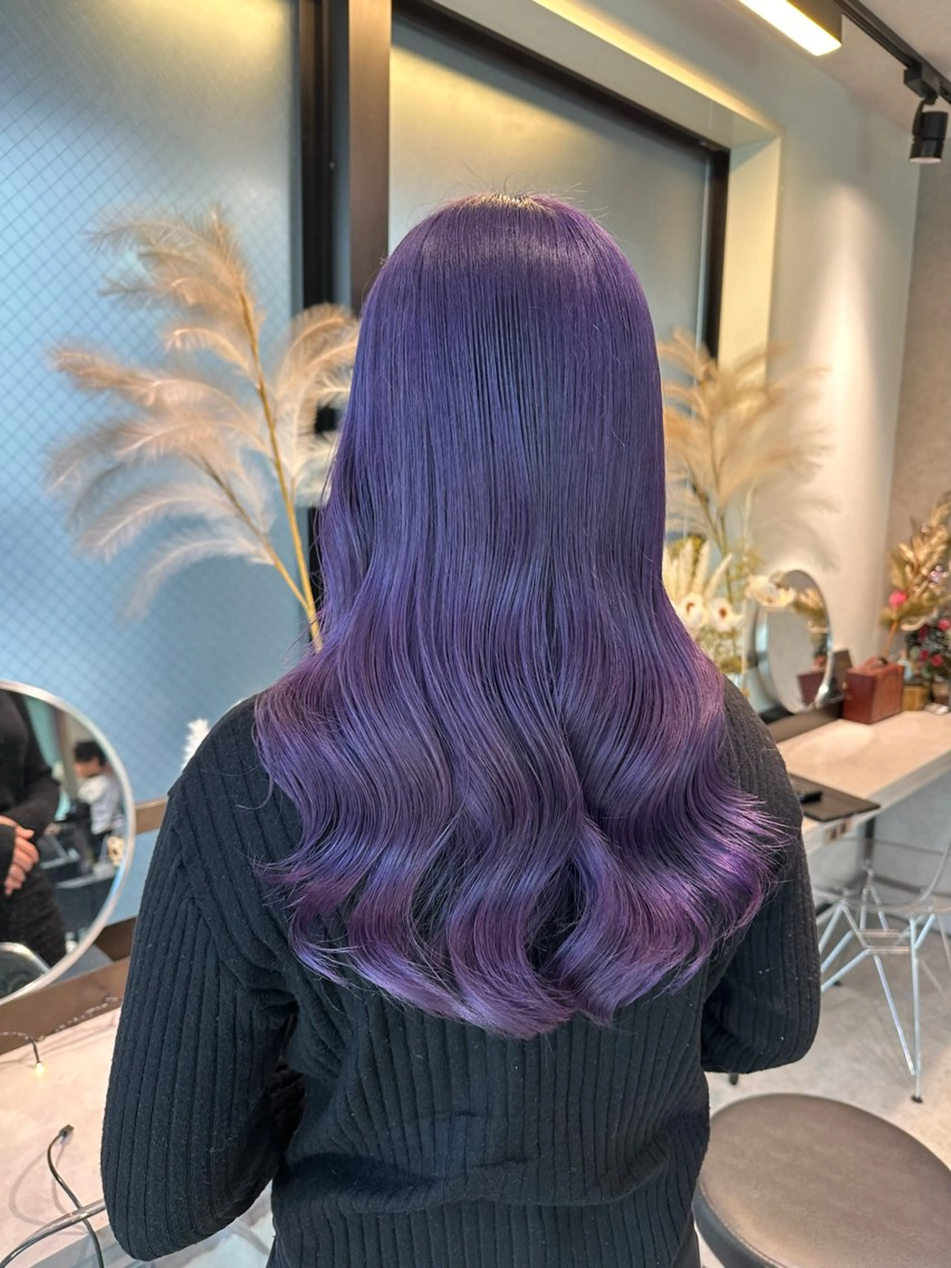 ロング カラー ブリーチ ラベンダーカラー GO TODAY SHARE SALON 原宿本店所属・ブリーチ/ハイトーン 艶カラー/ユリナのヘアスタイル