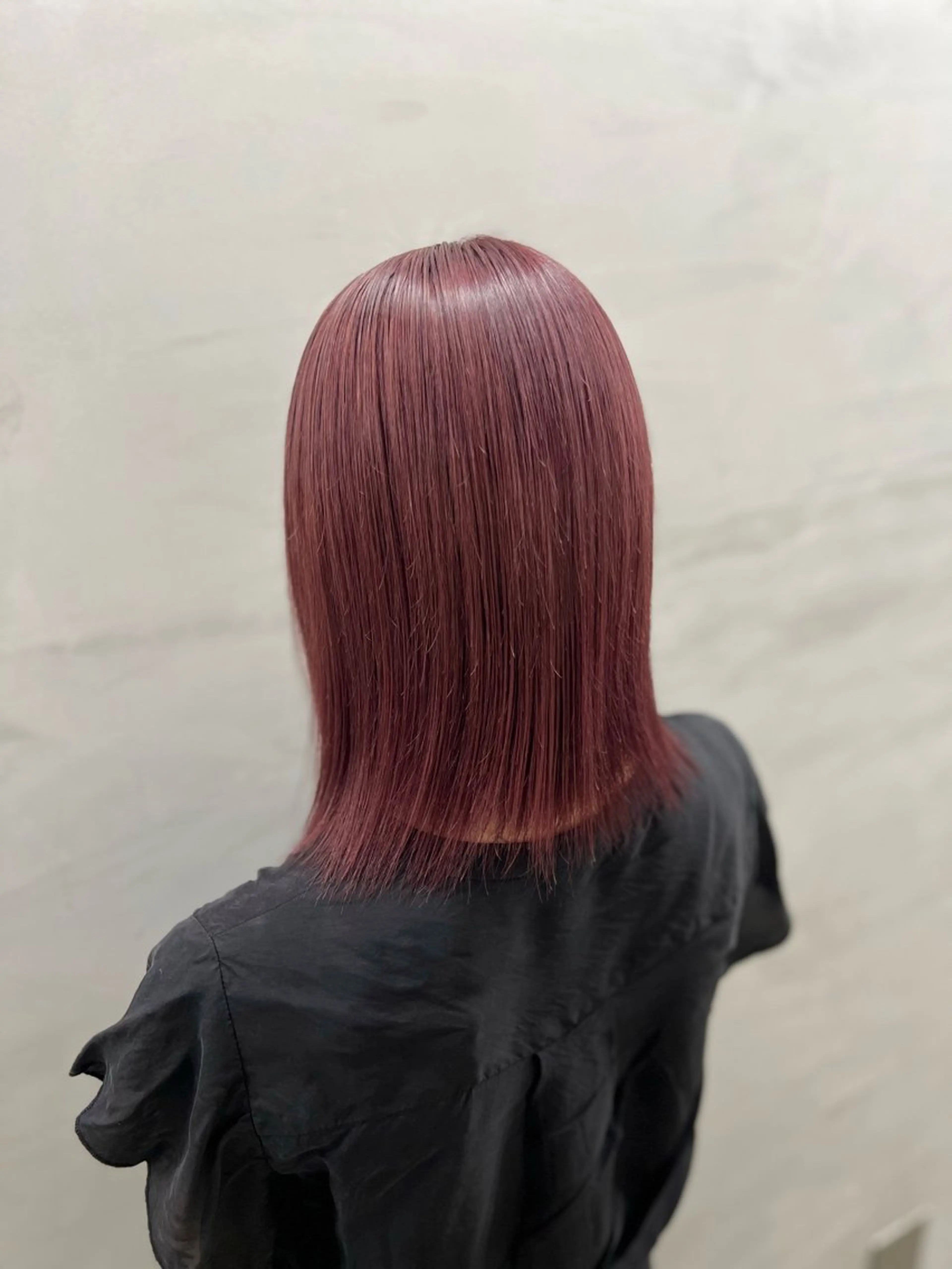 ミディアム カラー ピンクカラー レイヤー/韓国/艶髪 /タカマサのヘアスタイル