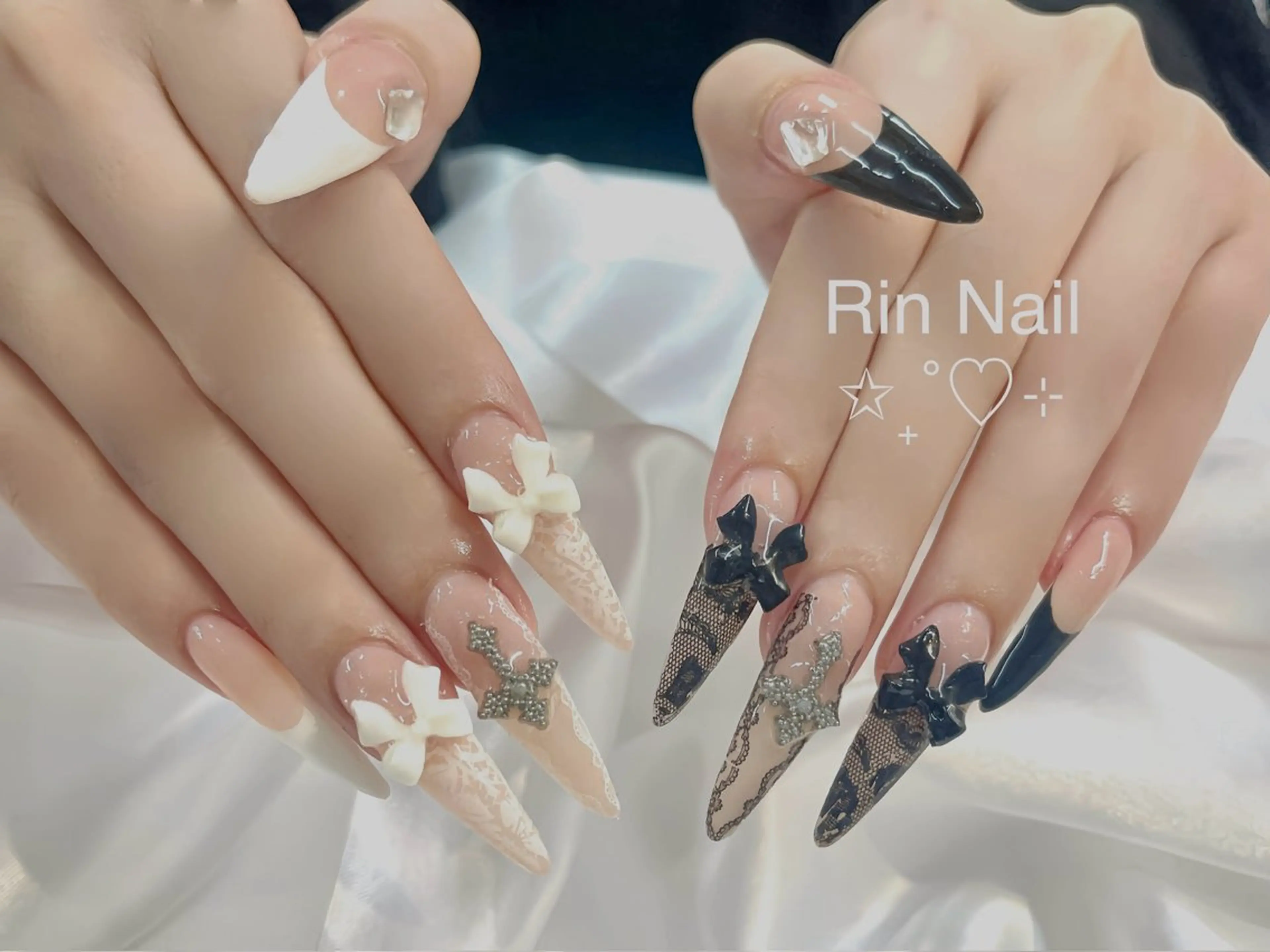 ネイル アートネイル ジェルネイル ロングネイル ニュアンスネイル スカルプネイル ハンドネイル Rin Nail 新大久保店のネイルデザイン