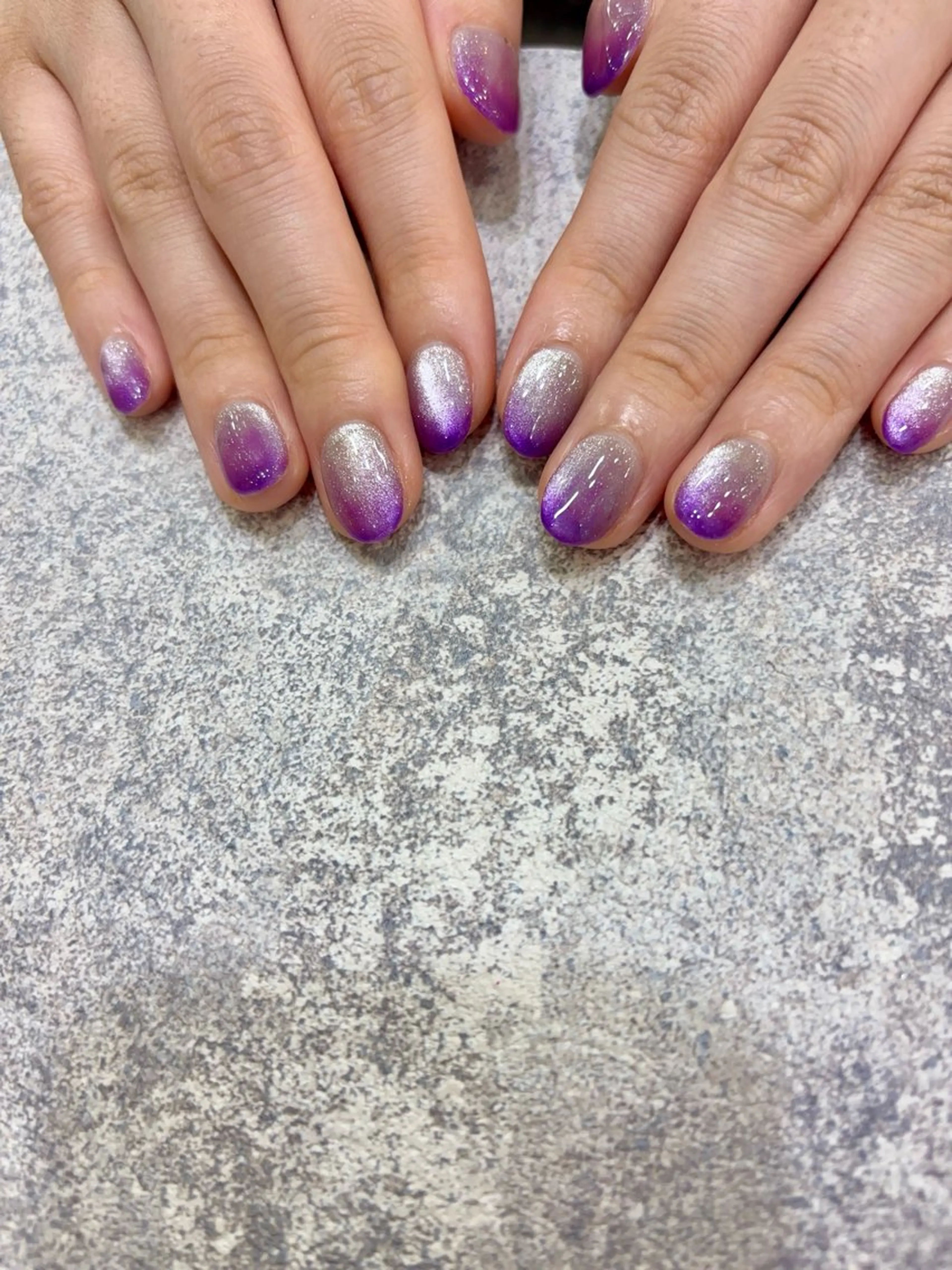 ネイル 氷ネイル・うるうるネイル マグネットネイル 安藤 彩乃のネイルデザイン