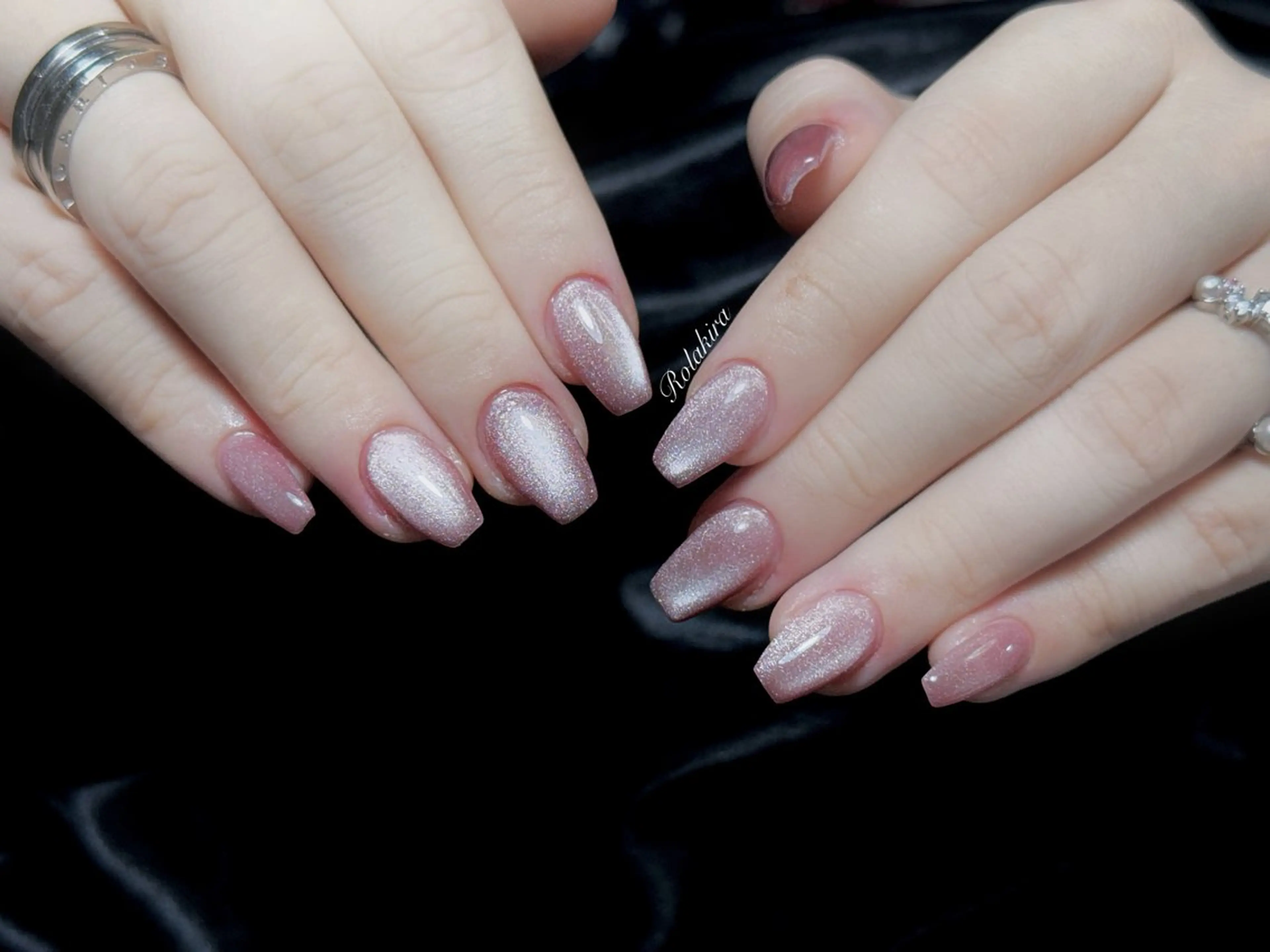 ネイル チークネイル 長さ出し フレンチネイル ジェルネイル 韓国ネイル ハンドネイル Rola kira 麗のネイルデザイン