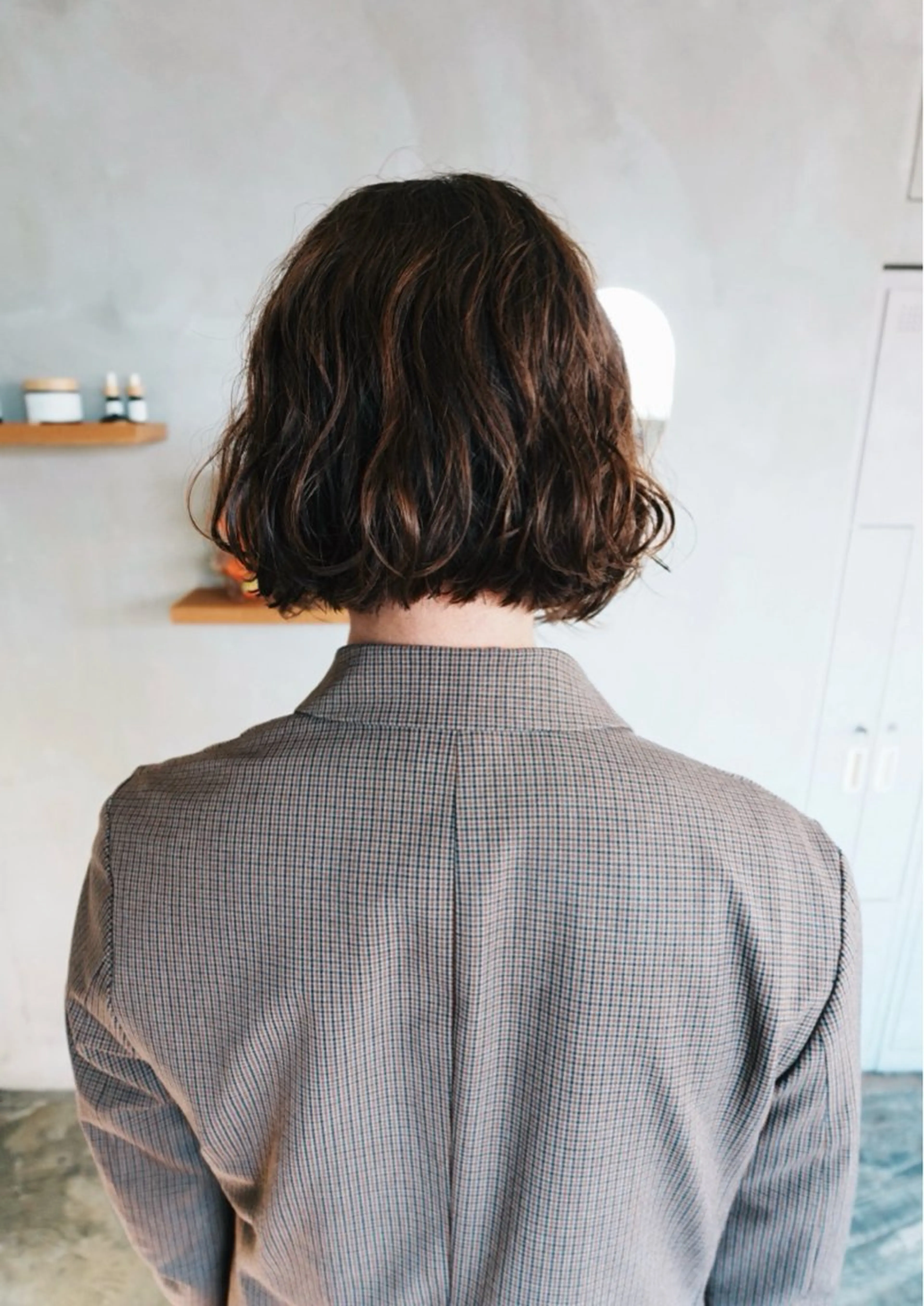 ミディアム カット パーマ 小野 龍樹のヘアスタイル