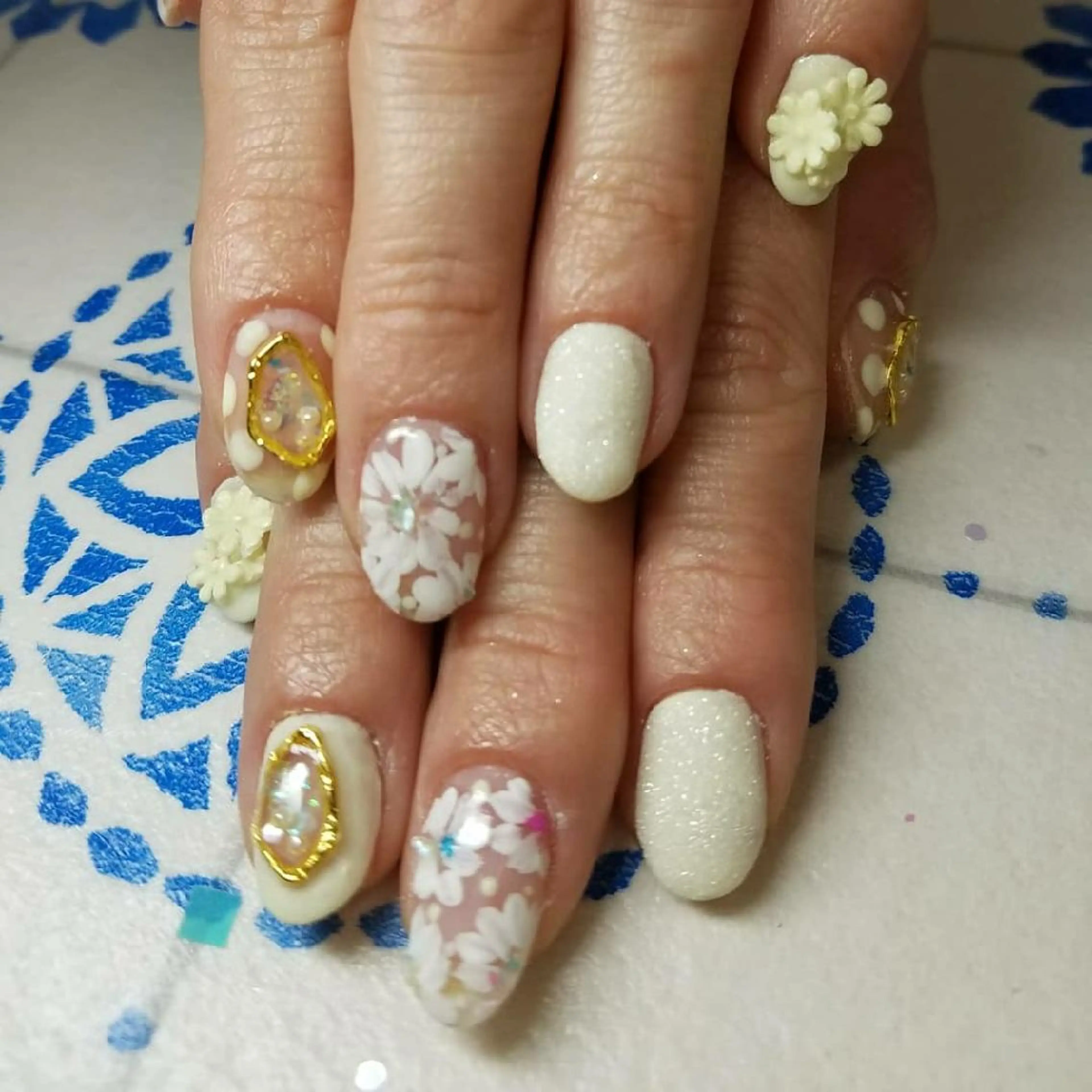 ネイル 春ネイル ハンドネイル nail yu-joy所属・yuu -joynailのネイルデザイン