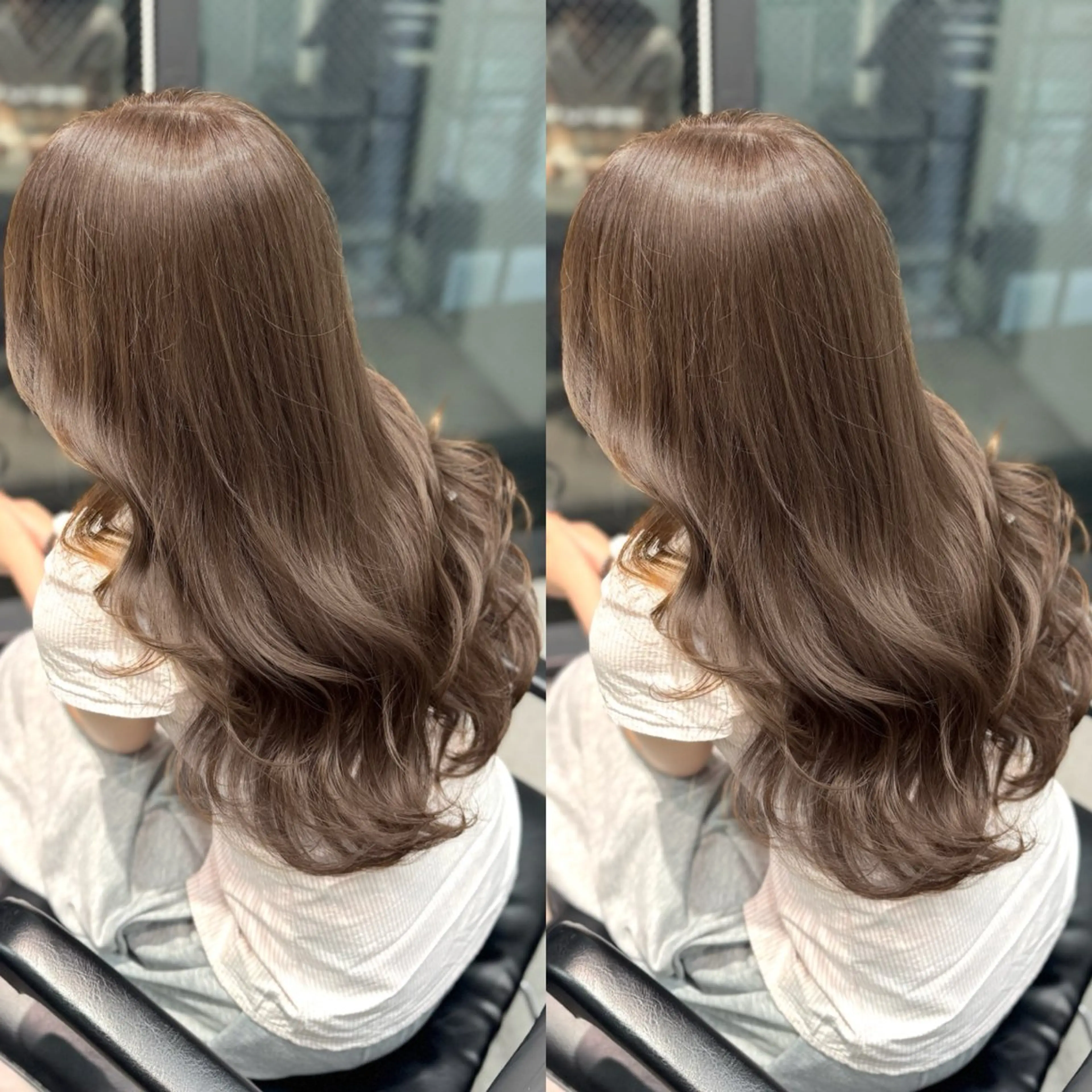 ロング ヘアカラー トリートメント 🌟透明感カラー 🌟松岡勇輝のヘアスタイル