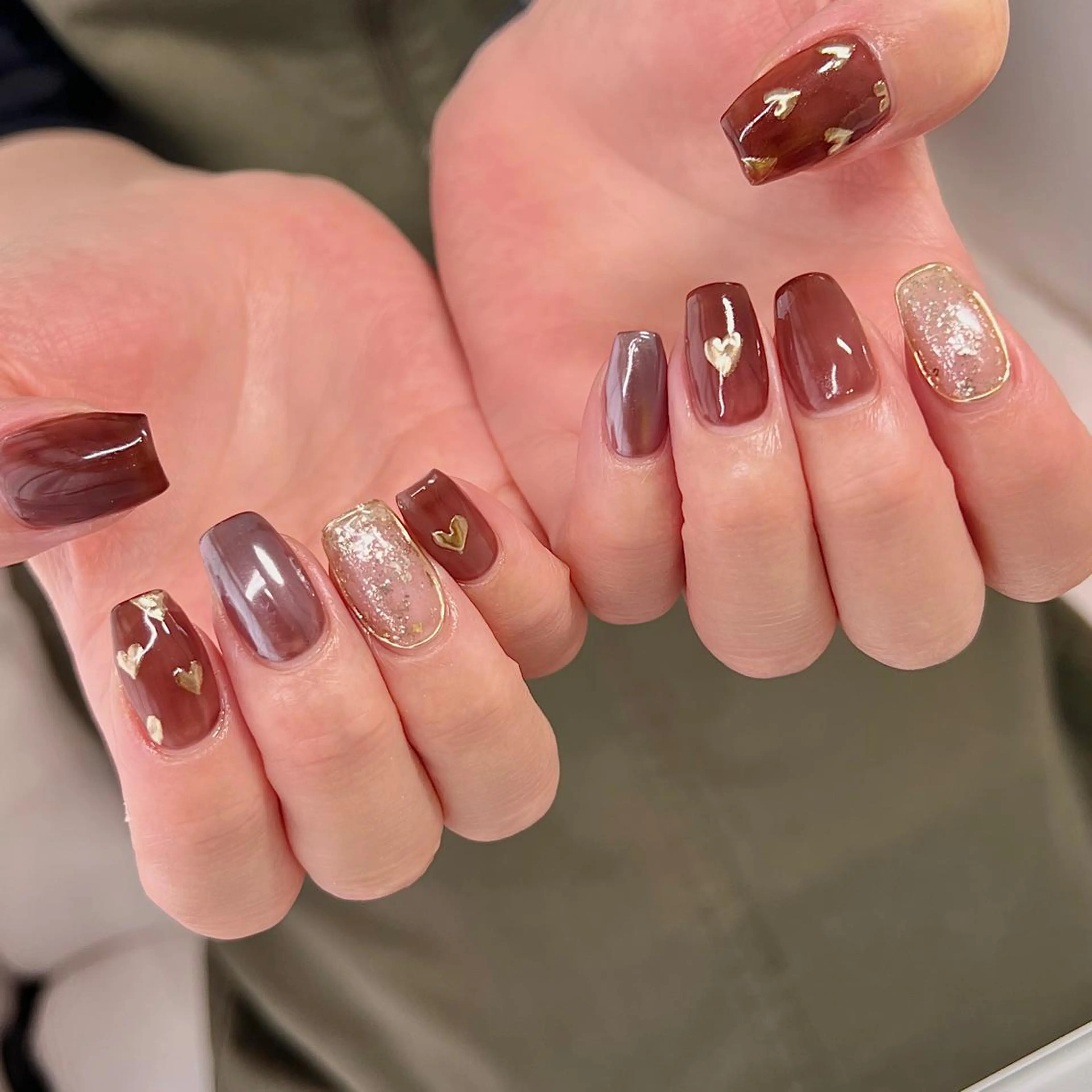 セミロング ネイル マツエク・マツパ REVIA_nail maiのネイルデザイン