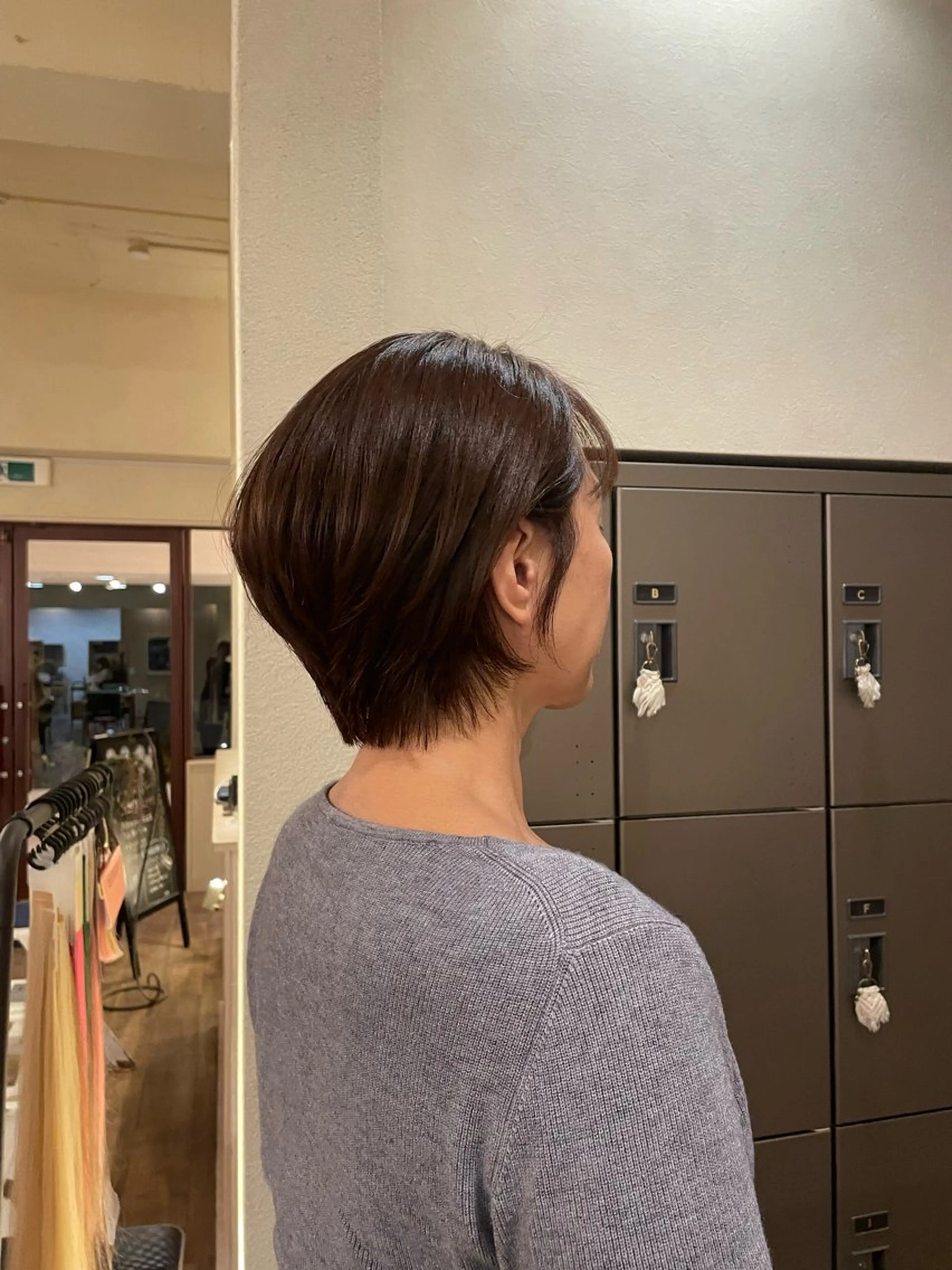 ショート カット ヘアカラー トリートメント mahae 林のヘアスタイル