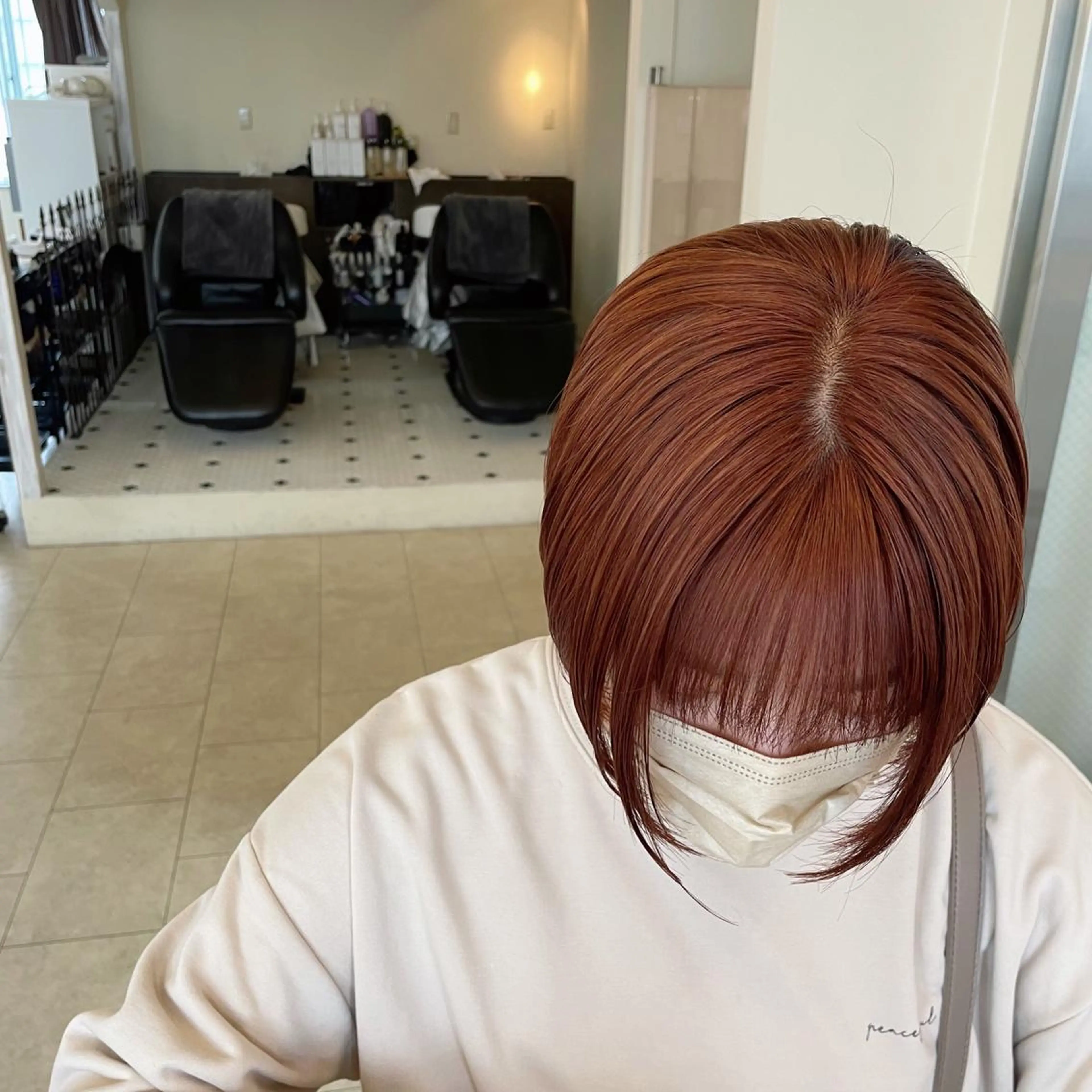 ショート カラー カット ヘアカラー ボブウルフ／ボブ Satsuki【名駅のヘアスタイル