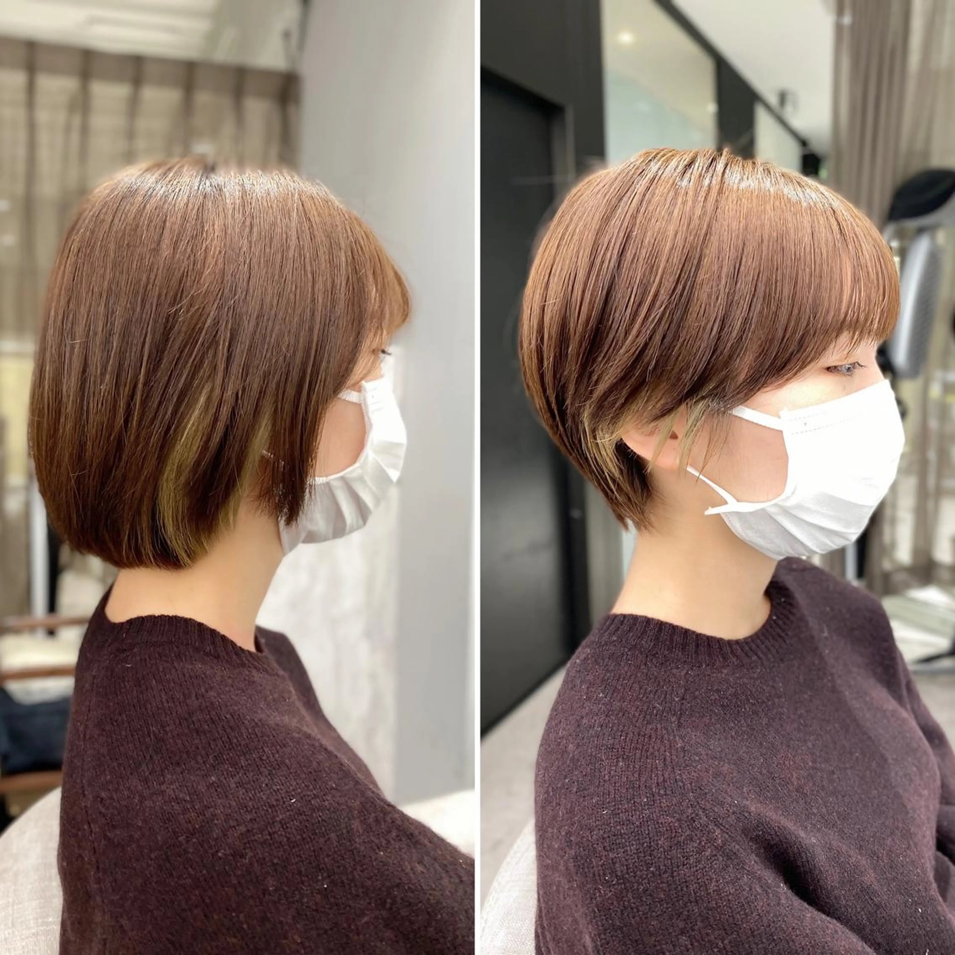 ショート カット トリートメント 京都レイヤーカット/ 縮毛矯正/羽柴りくのヘアスタイル