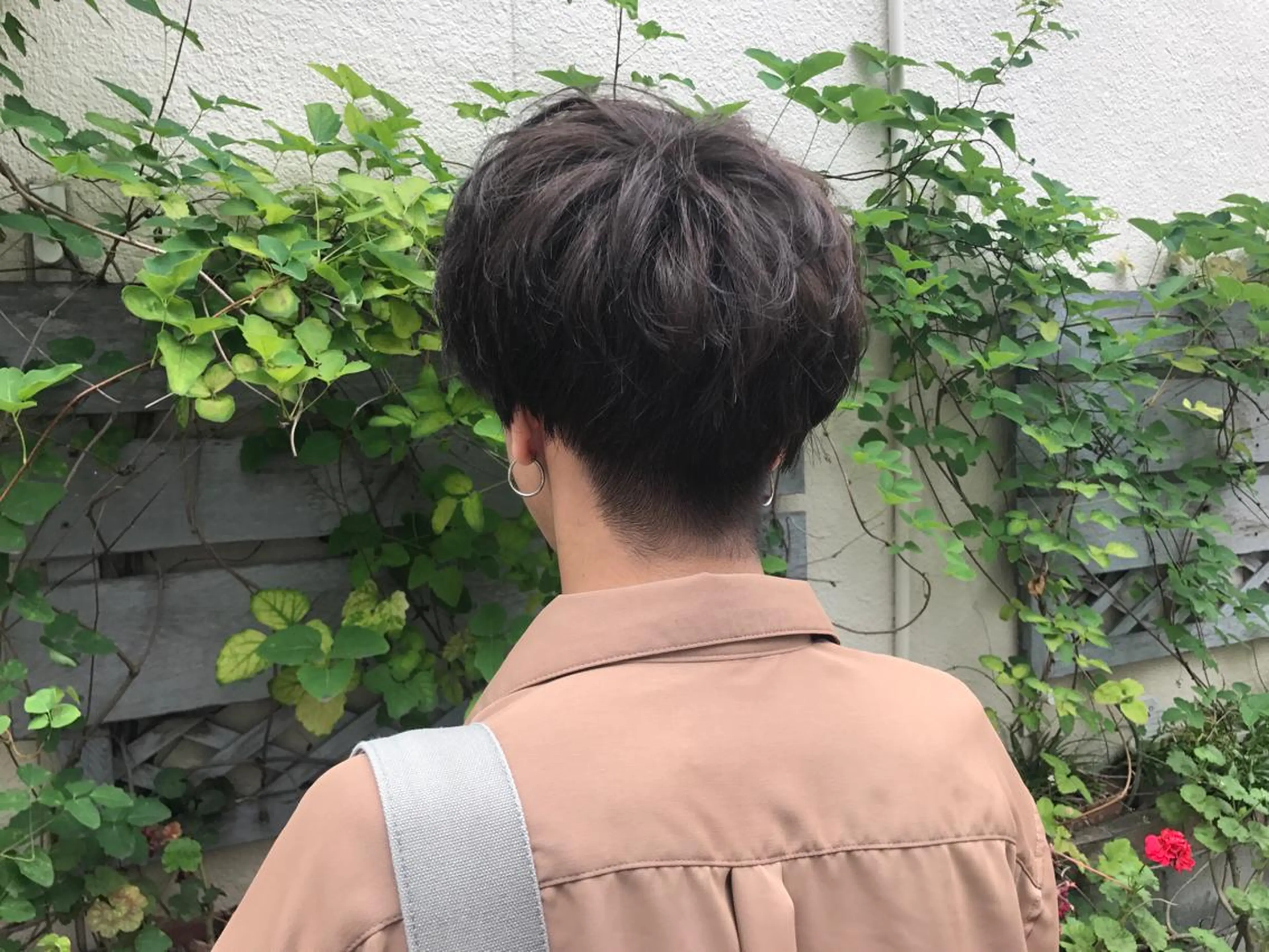 カラー メンズ 暖色カラー🍊 ボブ🌿顔周りcutのヘアスタイル