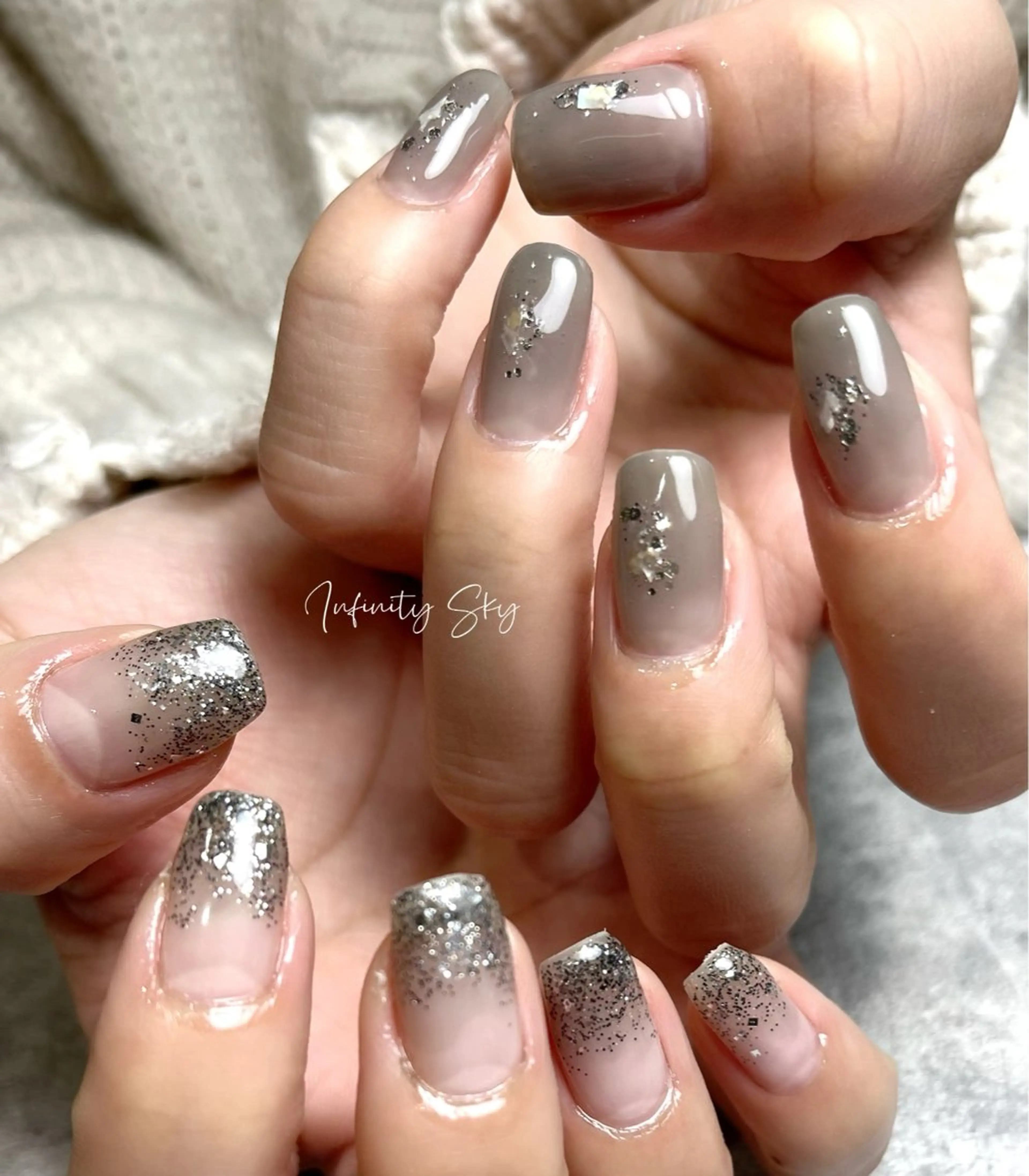 ネイル 冬ネイル クリスマス infinity skyのネイルデザイン