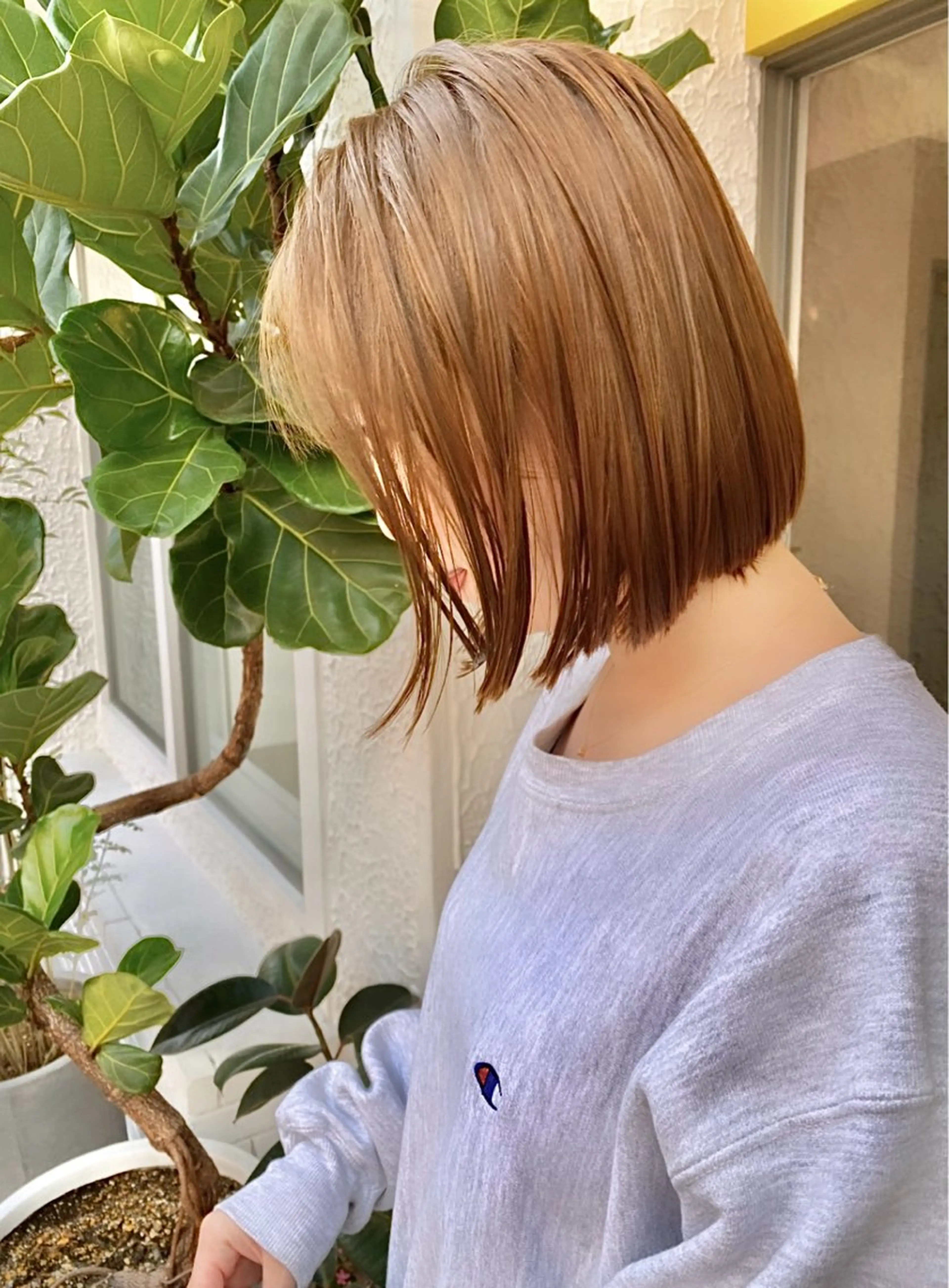 ミディアム カラー カット ヘアカラー トリートメント LOVESTOIKE 堂本のヘアスタイル