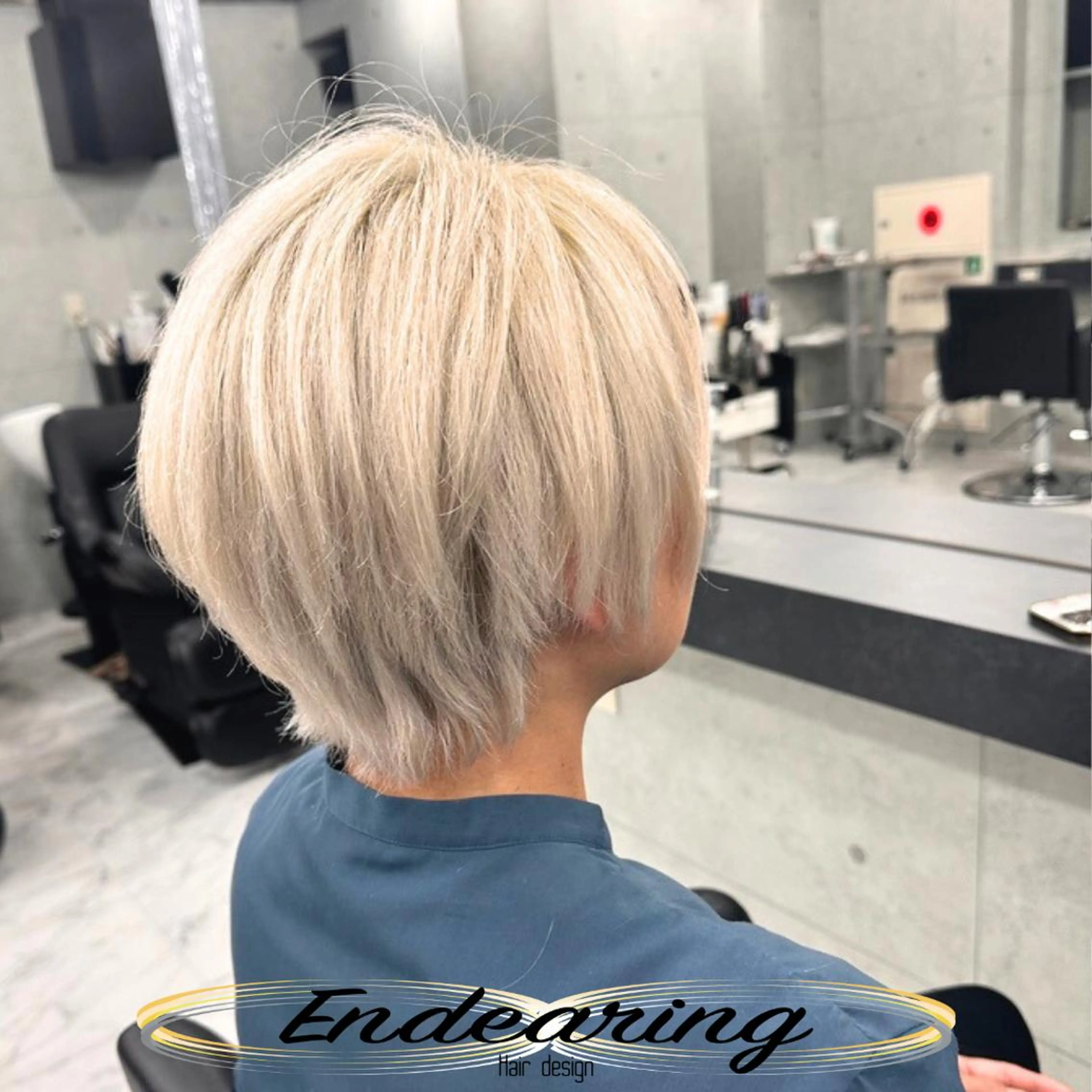 カラー ブリーチ 透明感カラー ヘアカラー Endearing 銀座/レイヤーカットのヘアスタイル