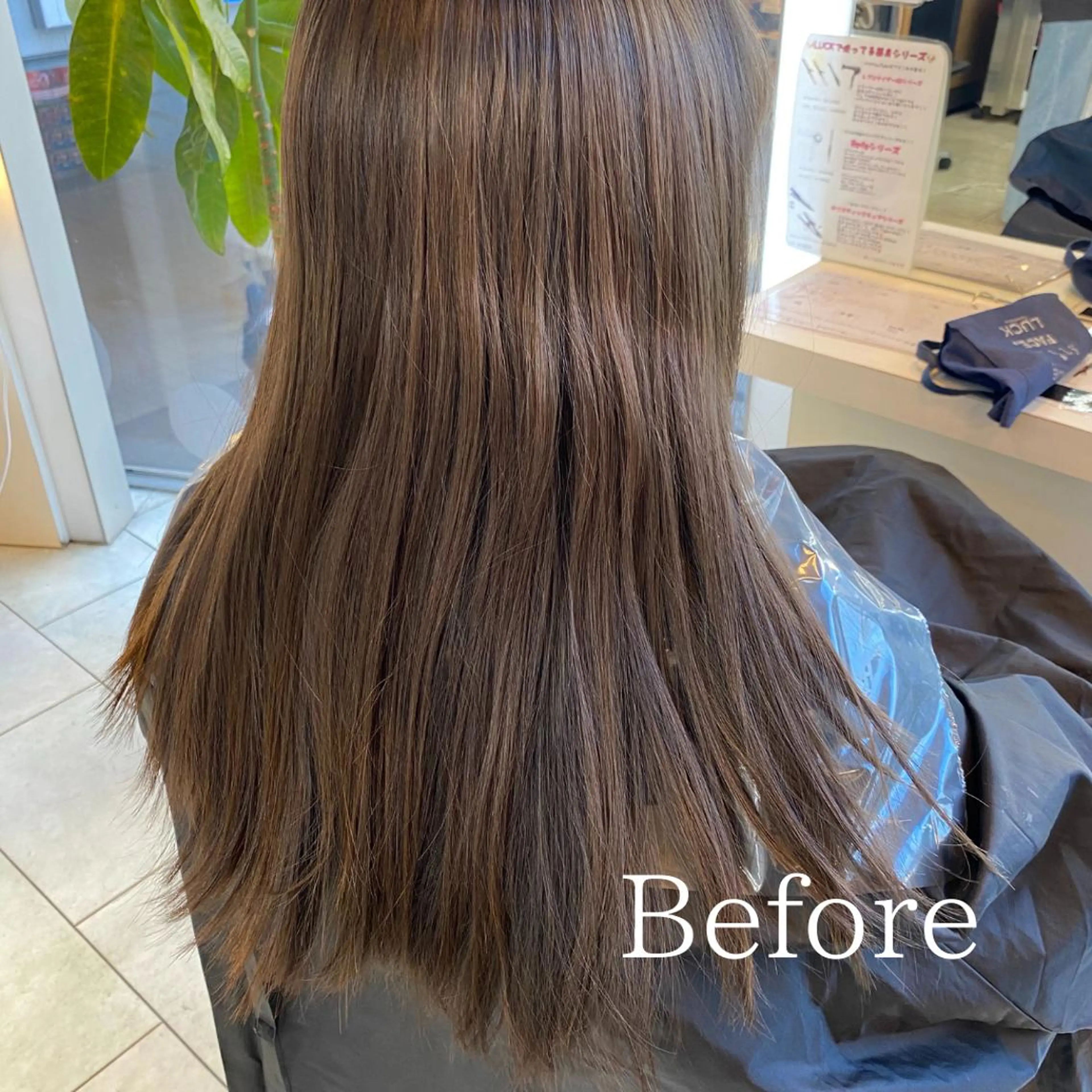 ロング カラー レイヤー/ベージュ カラー/ハシモトのヘアスタイル