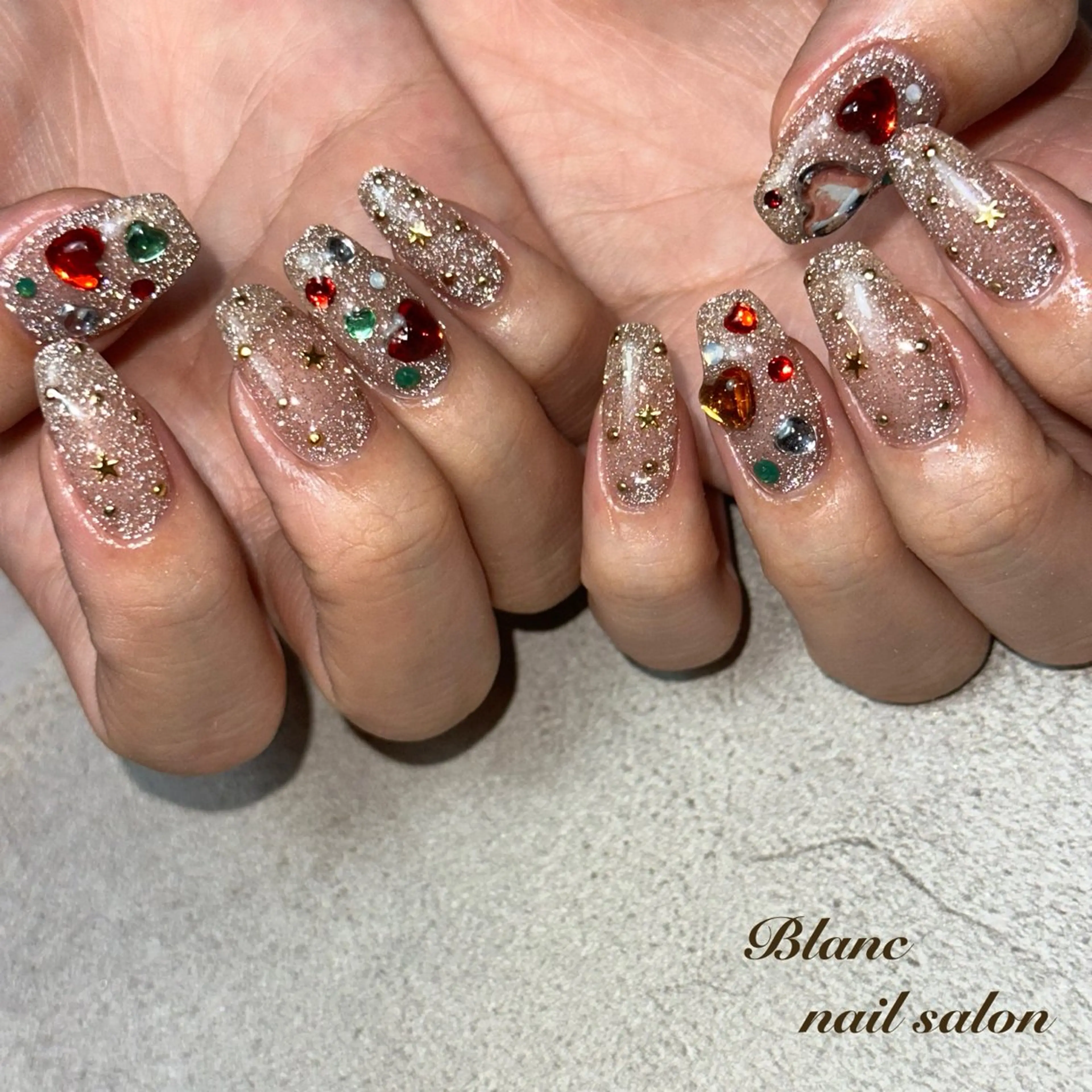 ネイル フラッシュネイル Blanc ブランのネイルデザイン