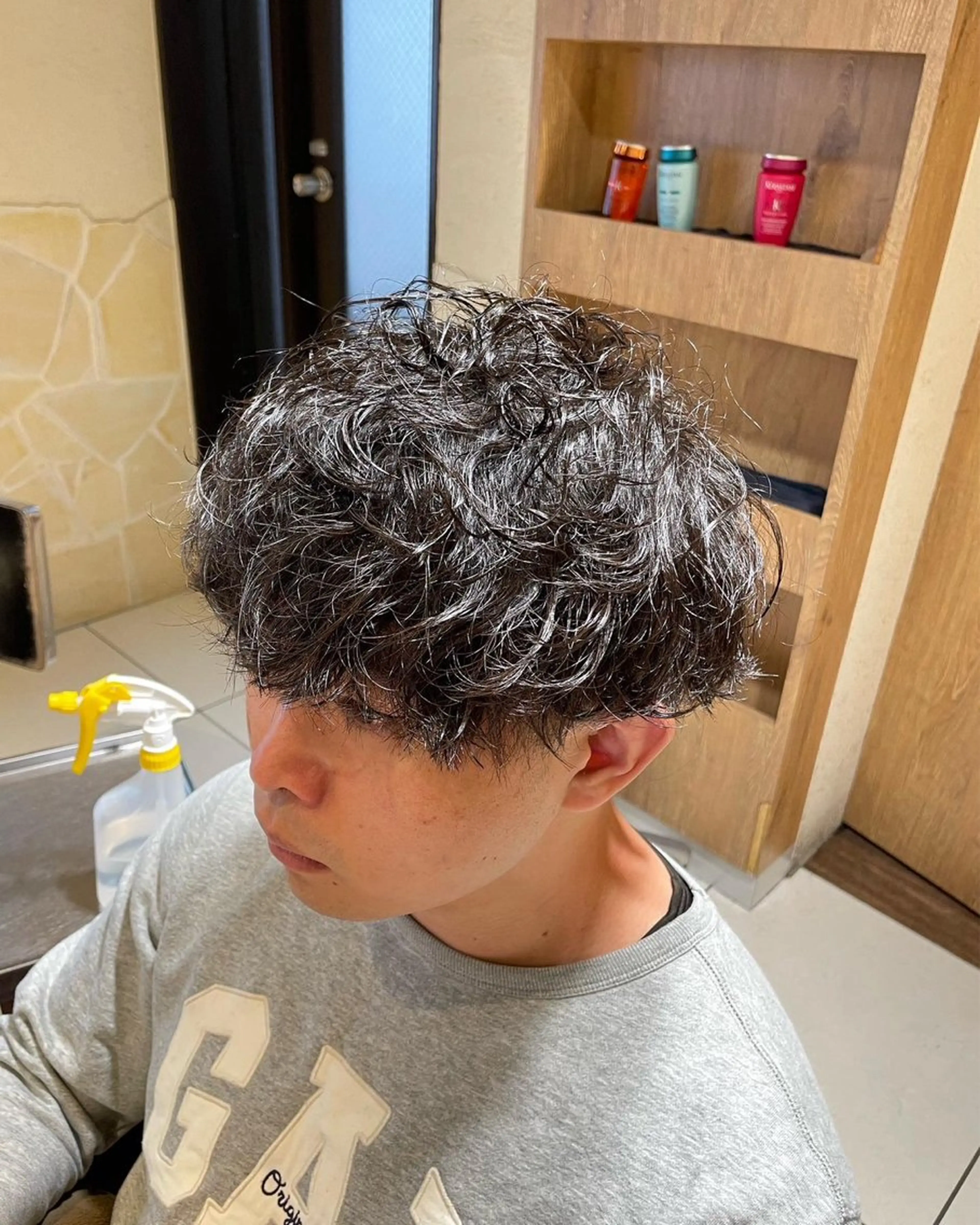 ショート パーマ メンズ メンズパーマ特化🏆 宮崎健人✨️のヘアスタイル