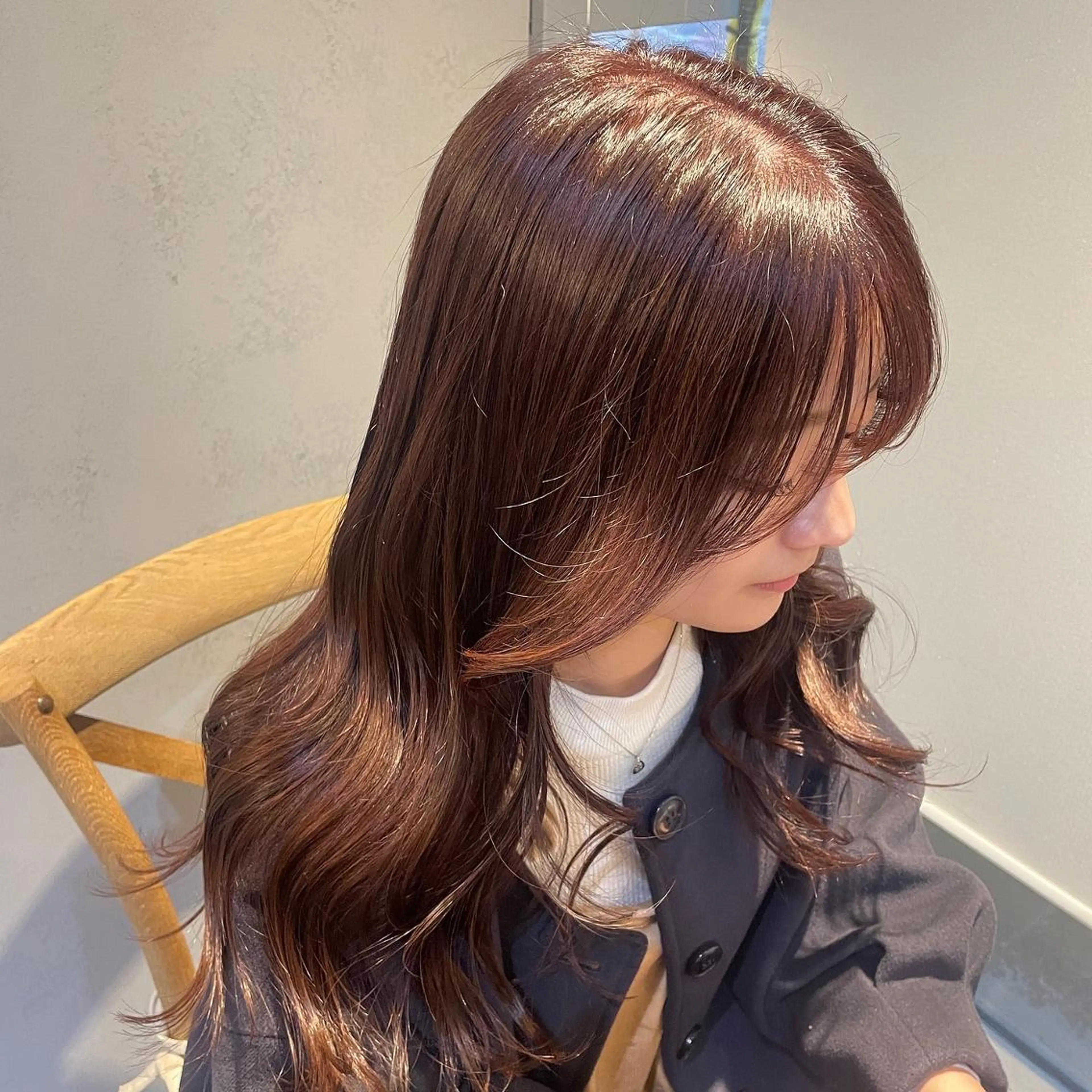 カラー ブリーチ 透明感カラー ブリーチなしカラー 𝙢𝙞𝙮𝙪🎀 girly hairのヘアスタイル