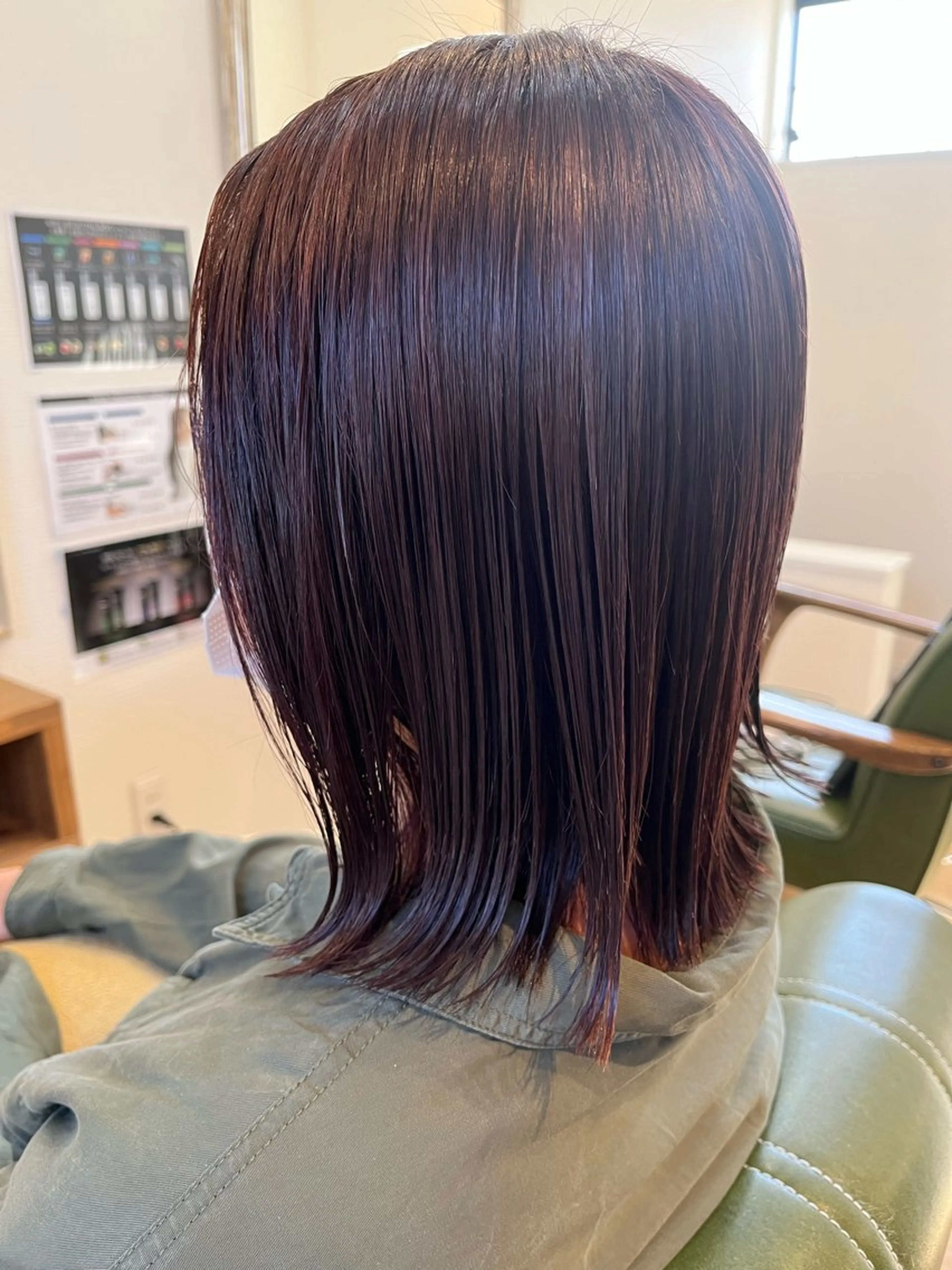 セミロング カラー 西村 雄介のヘアスタイル