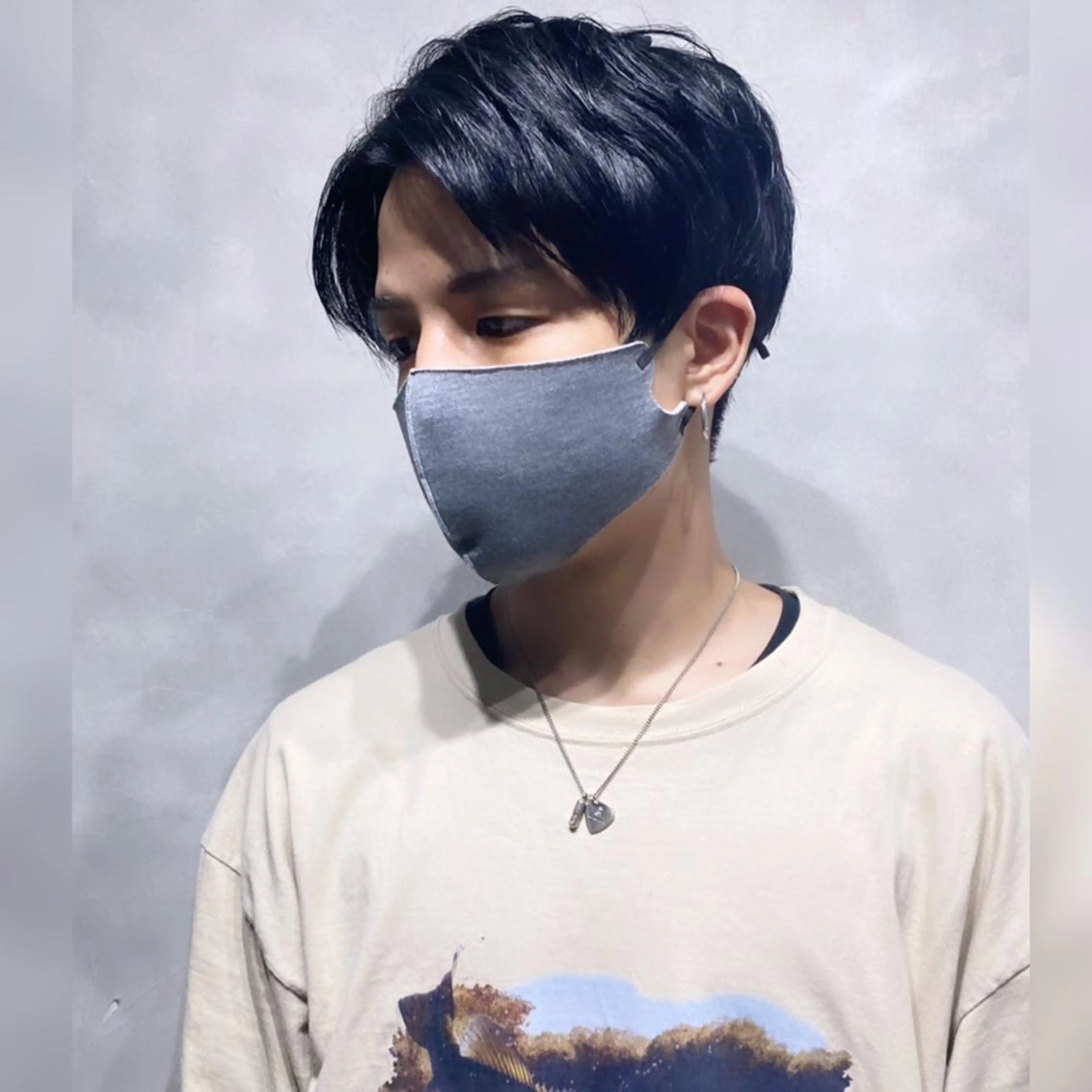 ミディアム カラー メンズ メンズ韓国風 マッシュ 韓国風ヘア カット ヘアカラー トリートメント ヘッドスパ ヘアセット SALOWIN所属・半個室メンズ カット🥕羽鳥淳妃のヘアスタイル