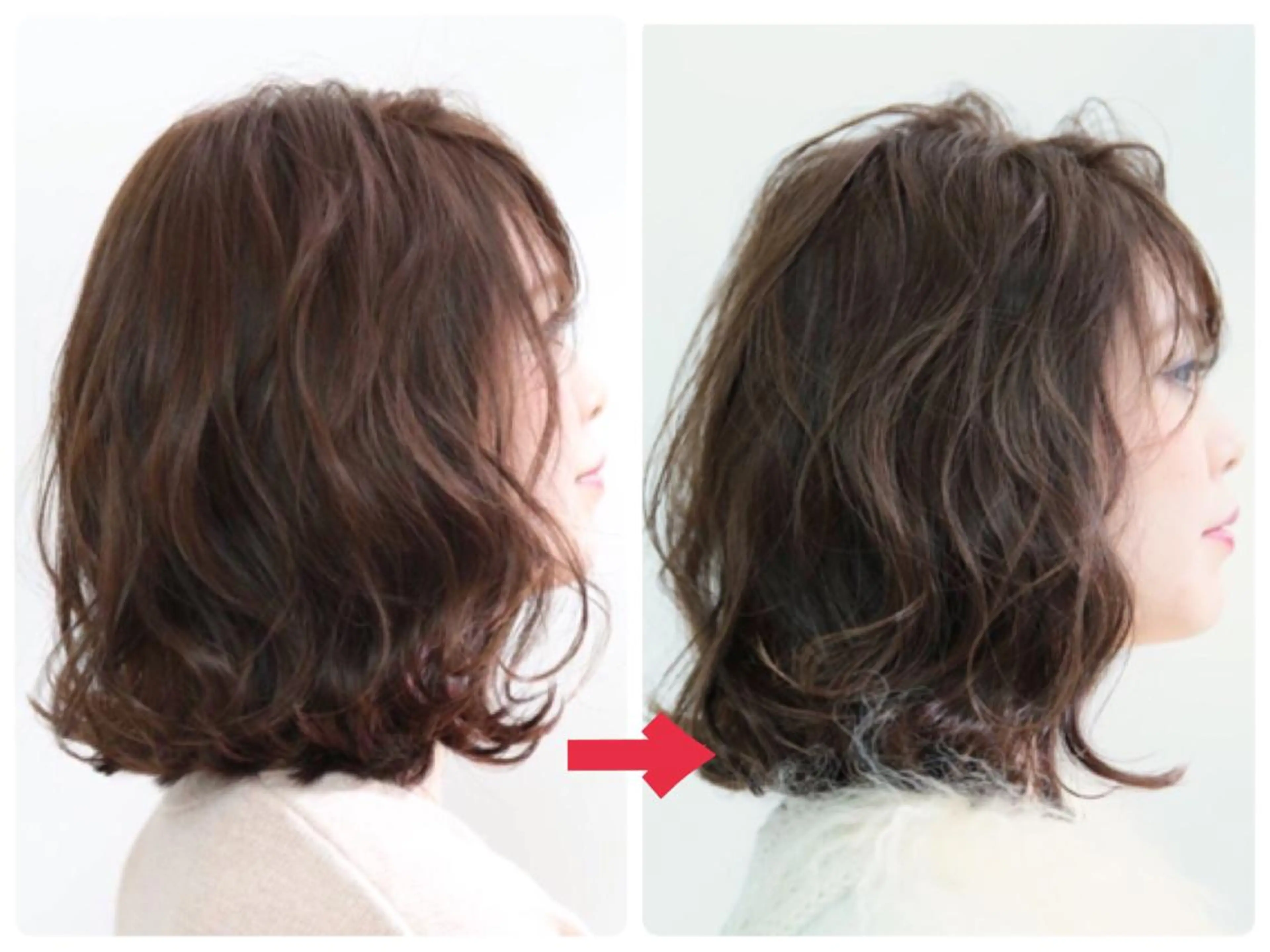 ミディアム ブリーチなしダブル/ レイヤーカット 小棹のヘアスタイル