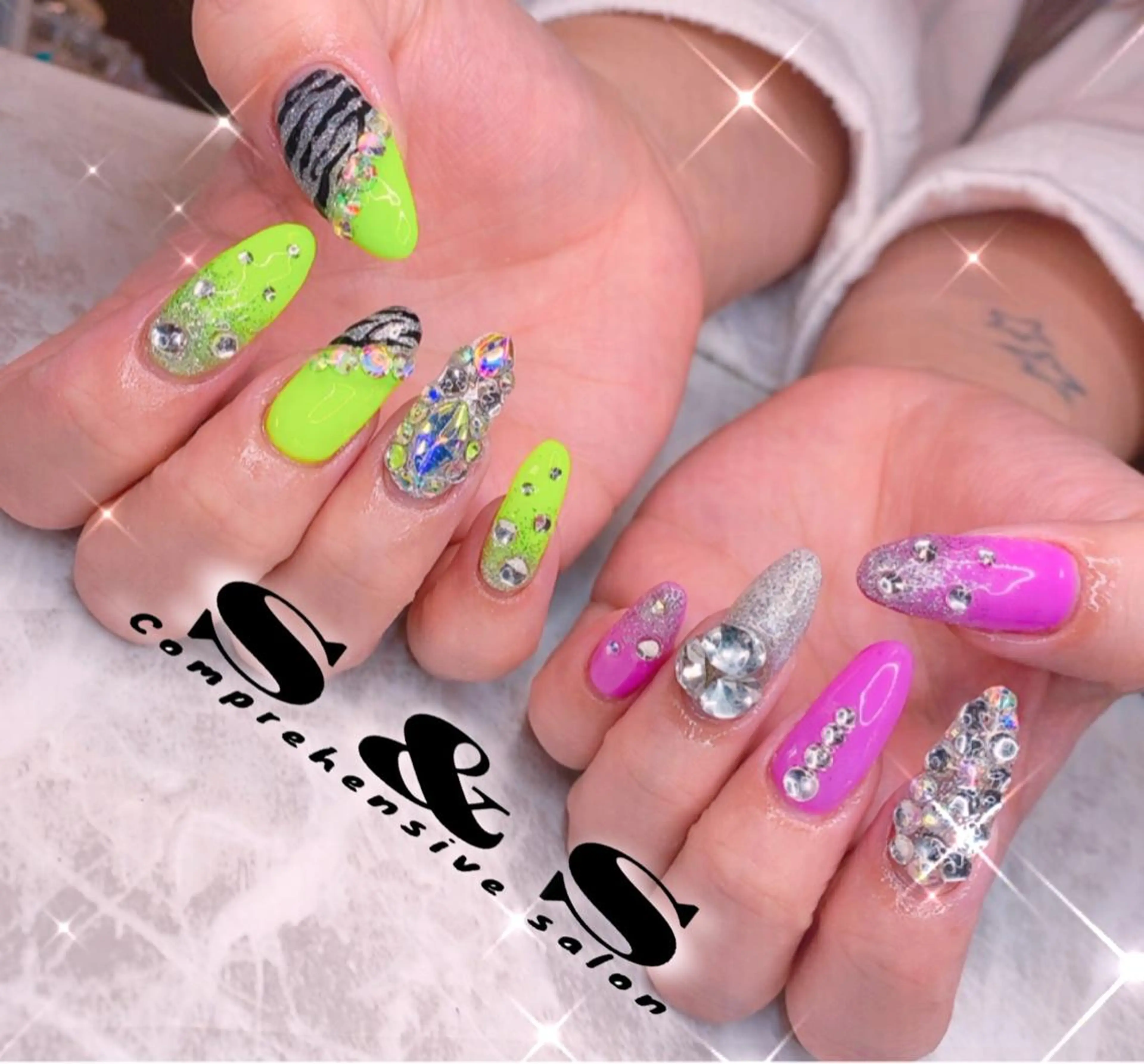 ネイル アートネイル 長さ出し メンズネイル 持ち込み スカルプネイル S&S 村田小百合のネイルデザイン