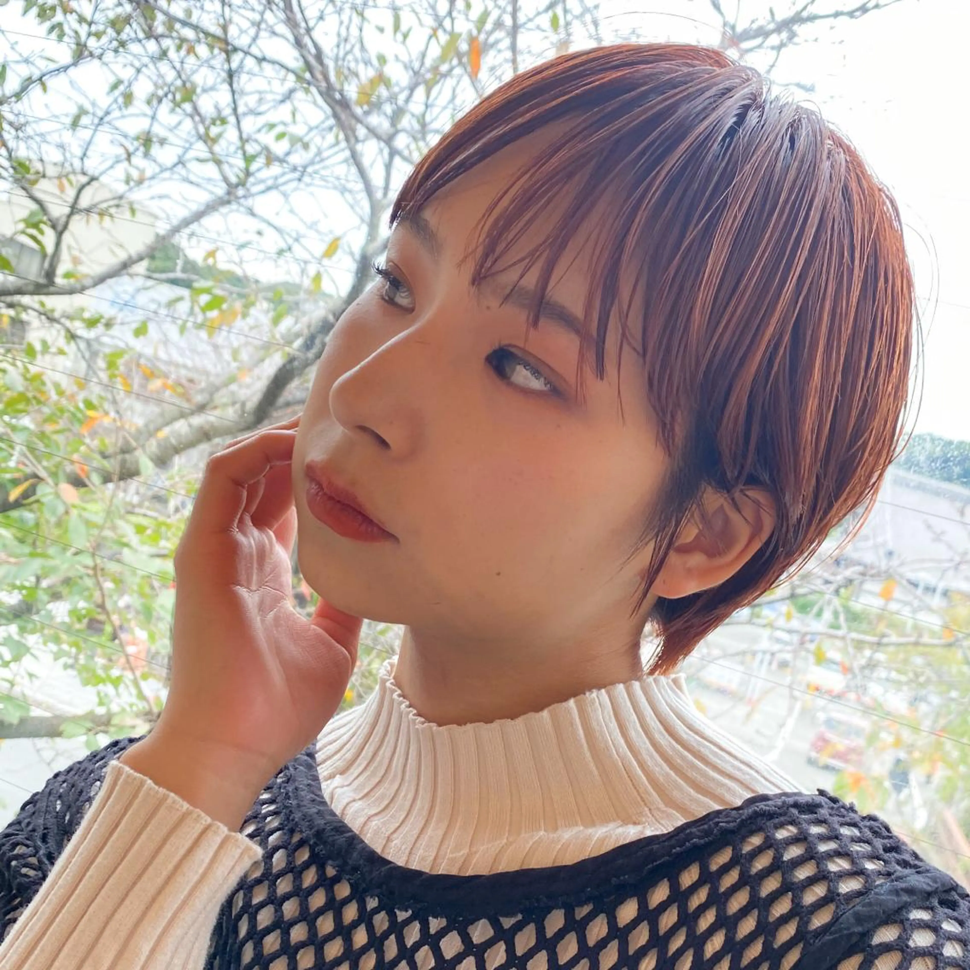 ショート カラー 🌊トガシカイト /ショート白髪ぼかしのヘアスタイル