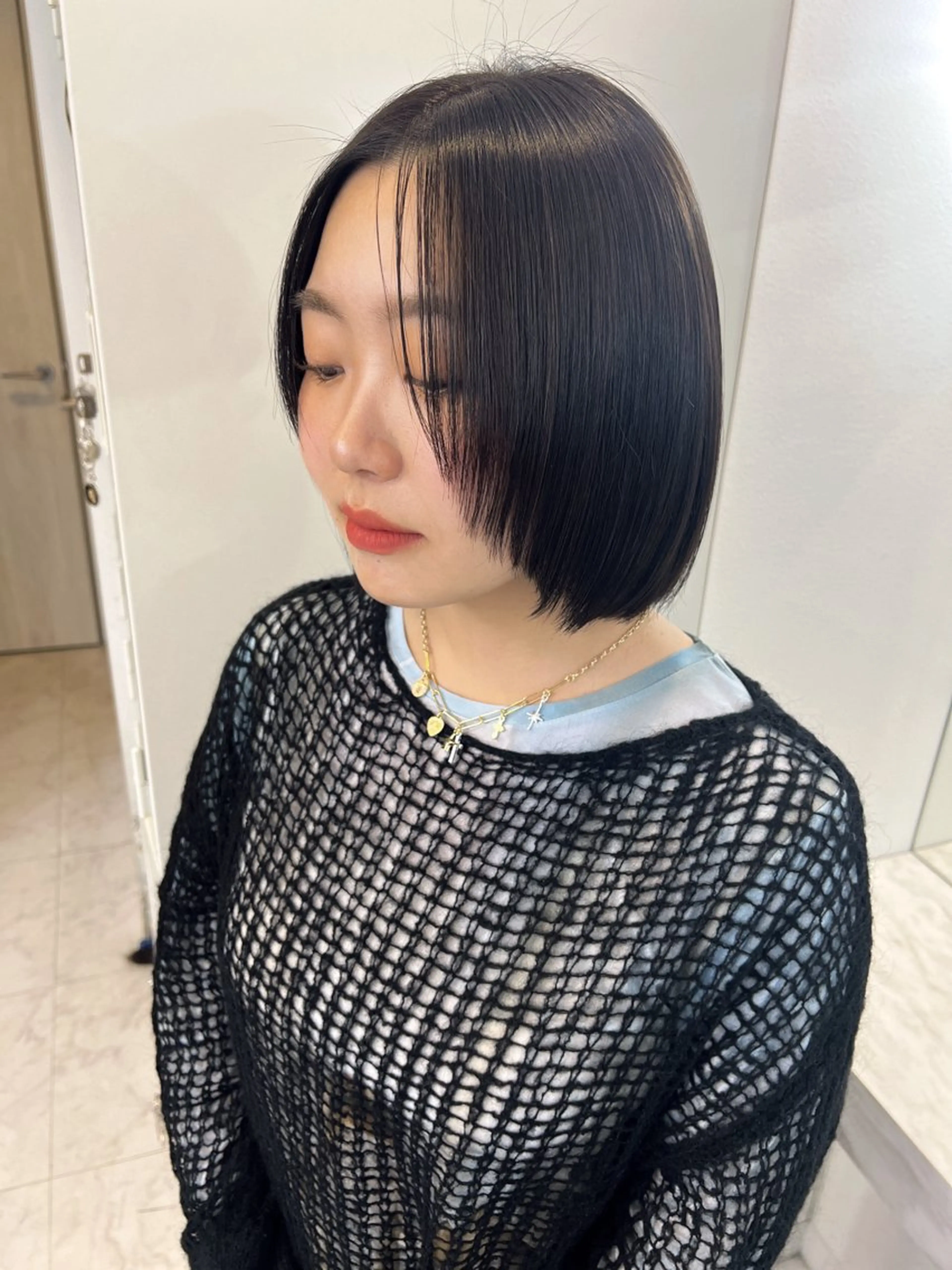 ショート カラー 顔周りカット レイヤーカット カット ヘアカラー トリートメント ✨髪質改善✖︎韓国 レイヤー✨ナカムラのヘアスタイル