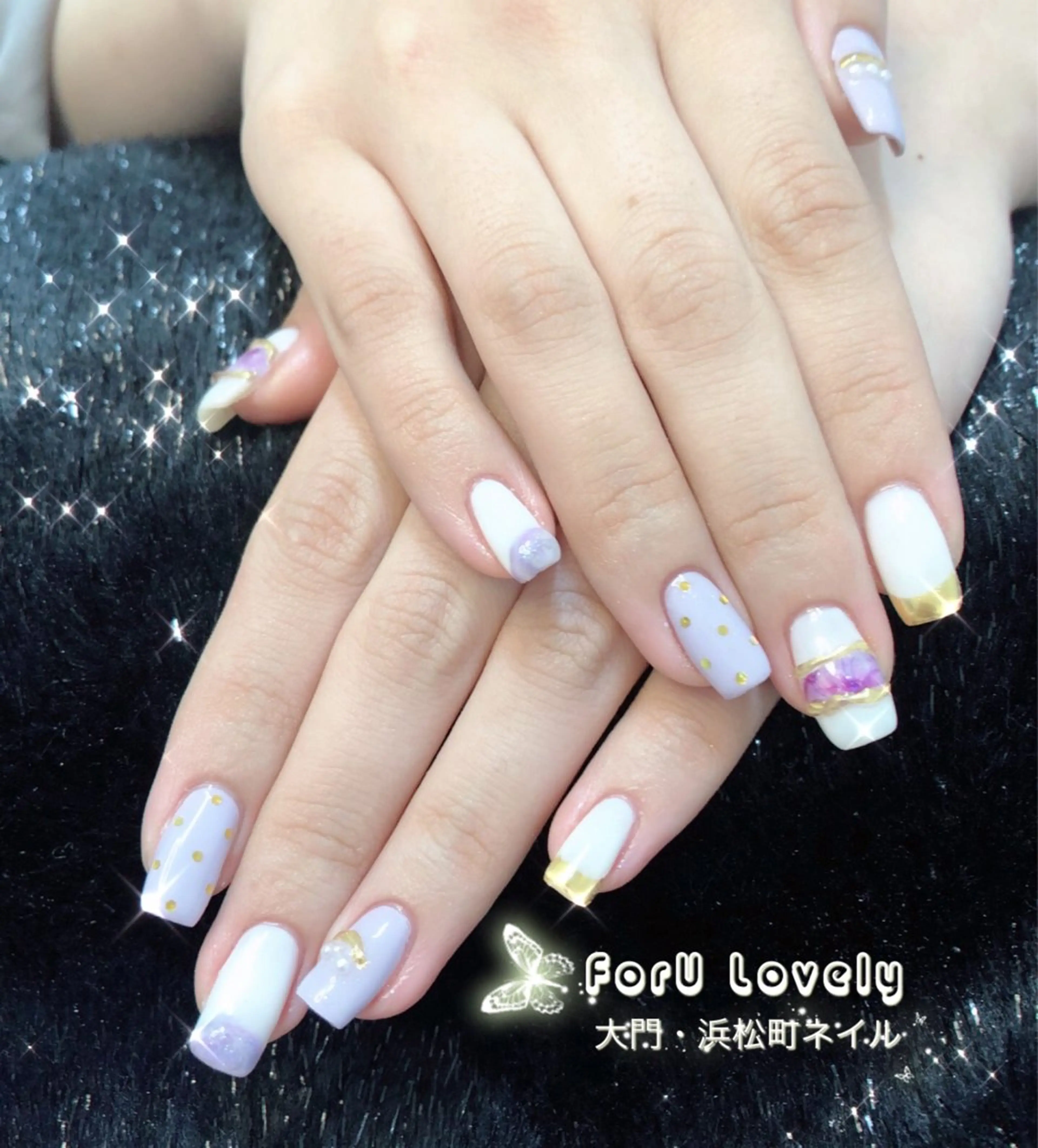 ネイル フットネイル ジェルネイル ハート 韓国ネイル 持ち込み 大門浜松町 ネイルのネイルデザイン