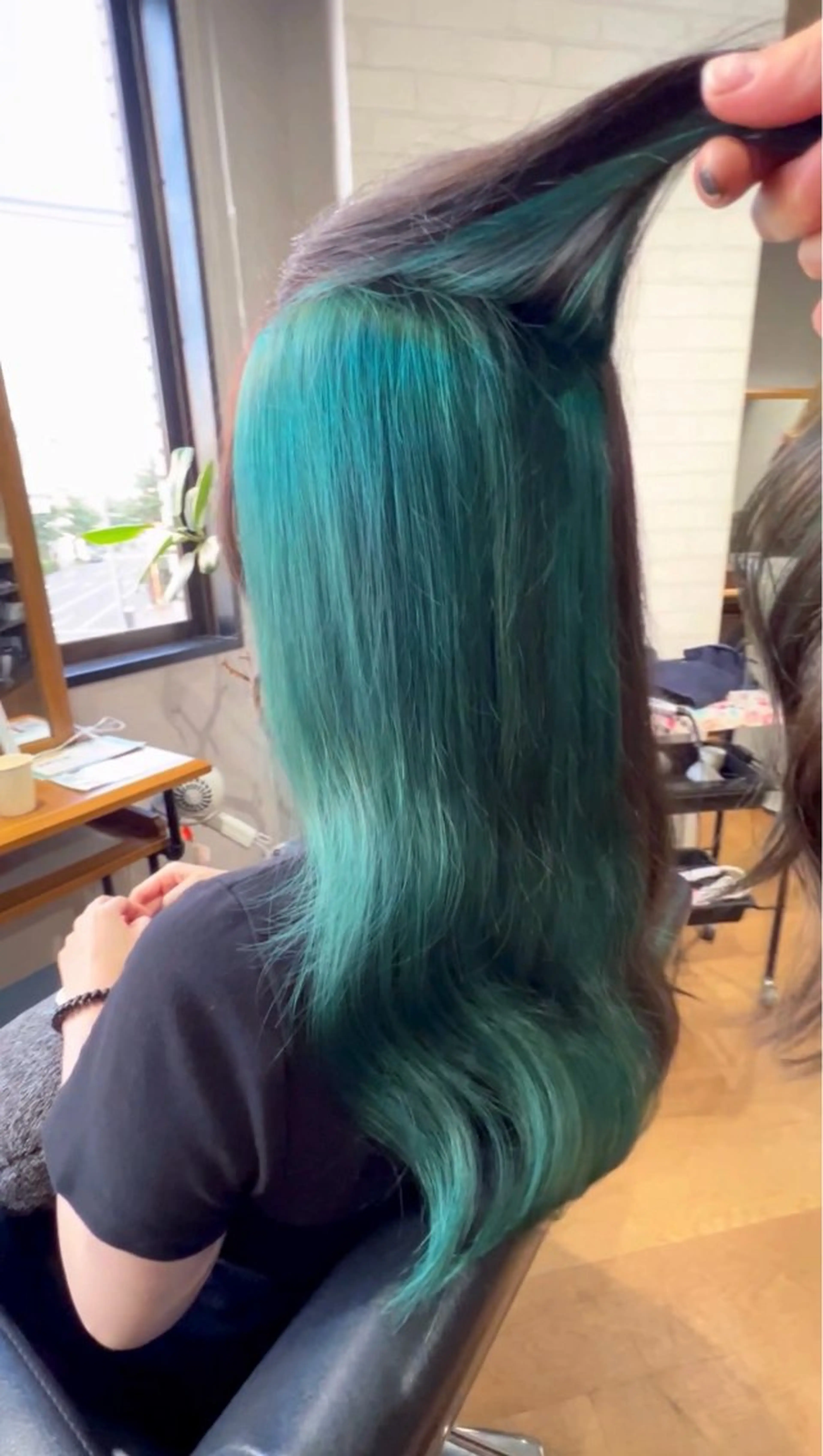ロング カラー ブルーカラー インナーカラー カット ヘアカラー ✨ハイトーン カラー福岡拓也✨のヘアスタイル