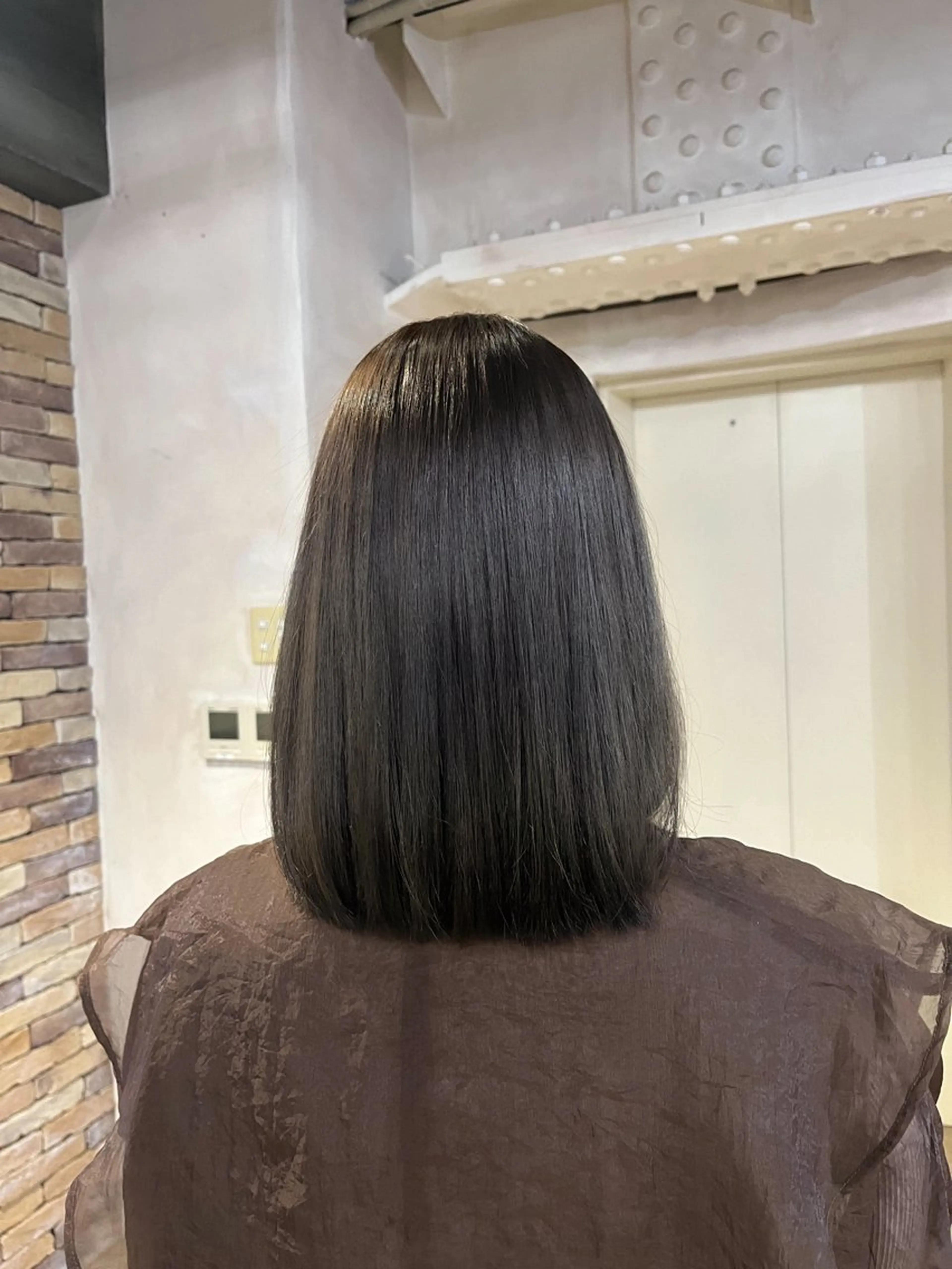 カラー 透明感カラー グレージュ オリーブグレージュ オリーブグレー 縮毛矯正 🪞透けヘア髪質改善 艶ベージュ/nagiのヘアスタイル