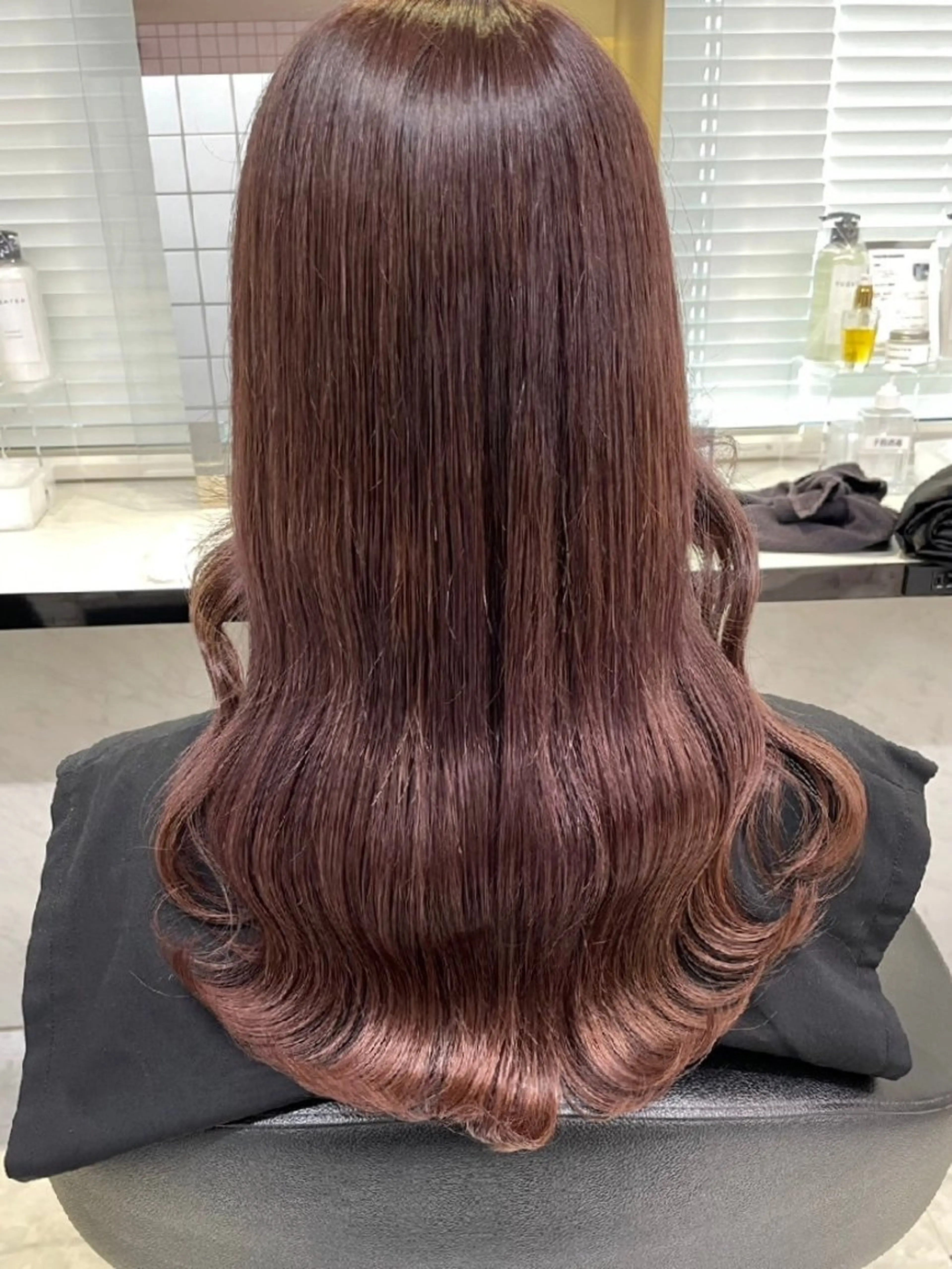 ロング カラー ヘアアレンジ ブラウンカラー 透明感カラー オレンジ ピンクカラー ロング 銀座/ショート/ メンズ/HINOKIのヘアスタイル
