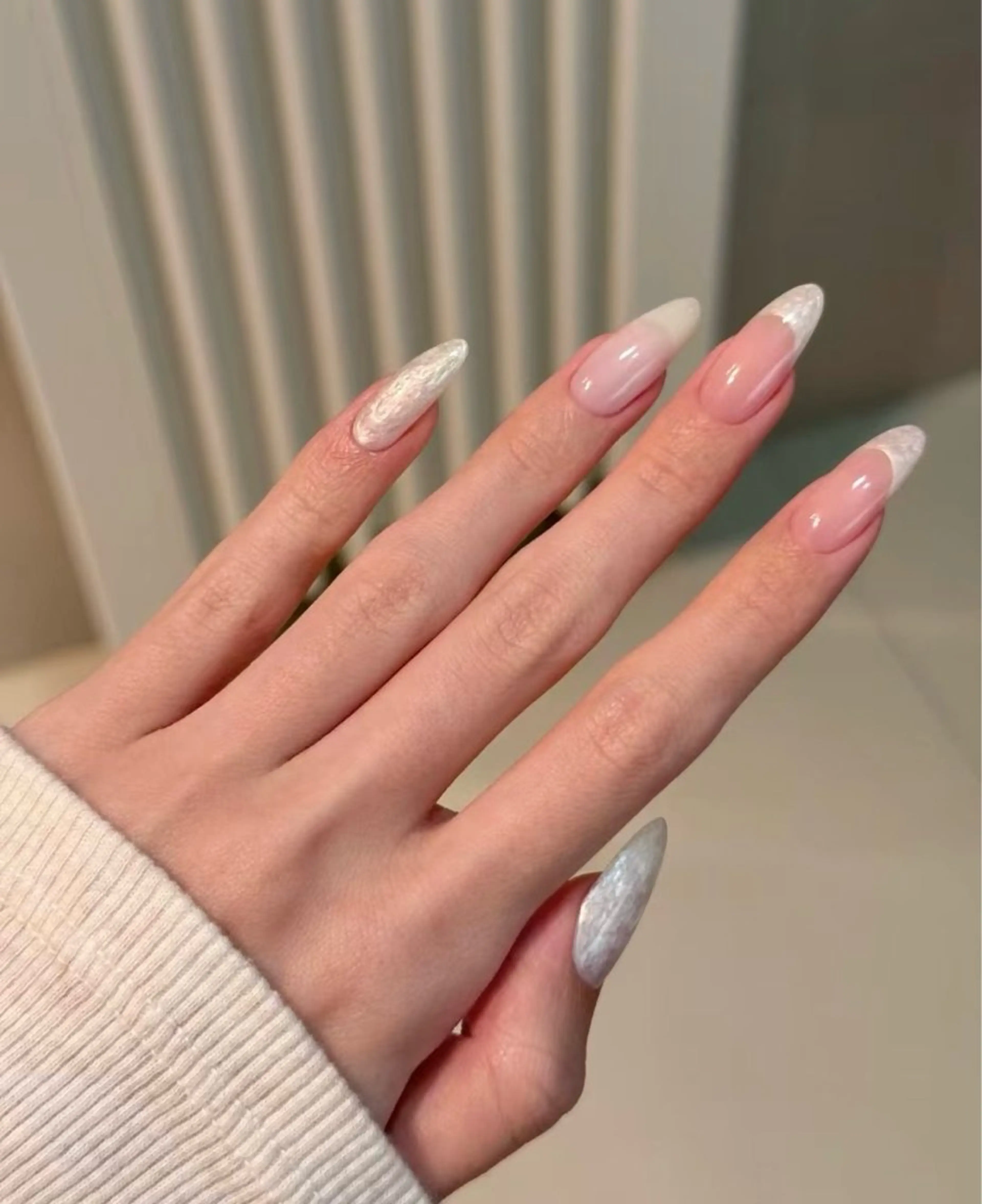 ネイル カジュアル 卒業式 ハート オフィスネイル ピンク H&Bsalon カイのネイルデザイン