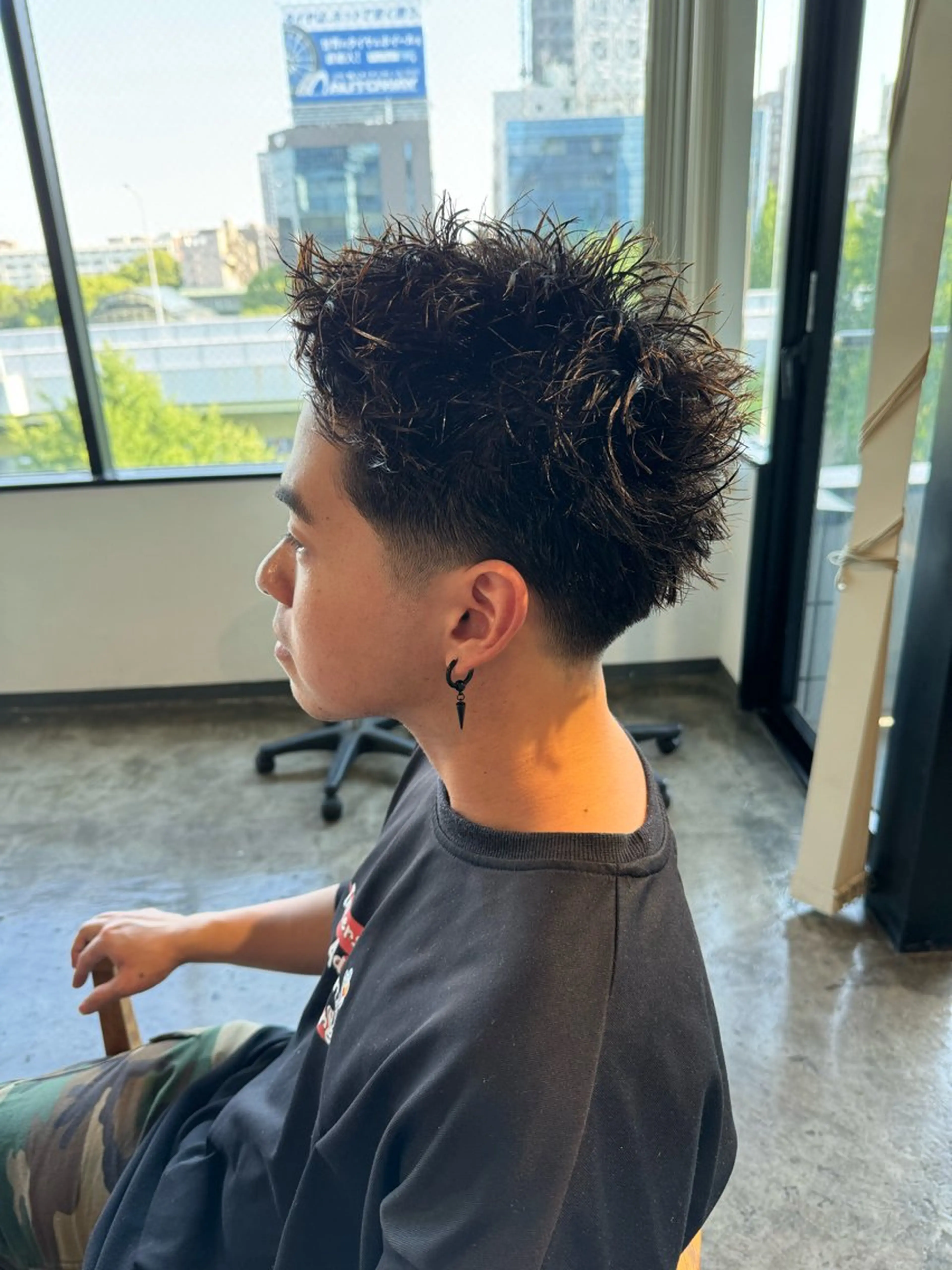 ショート カット パーマ メンズケアブリーチ 特化🔥村田のヘアスタイル