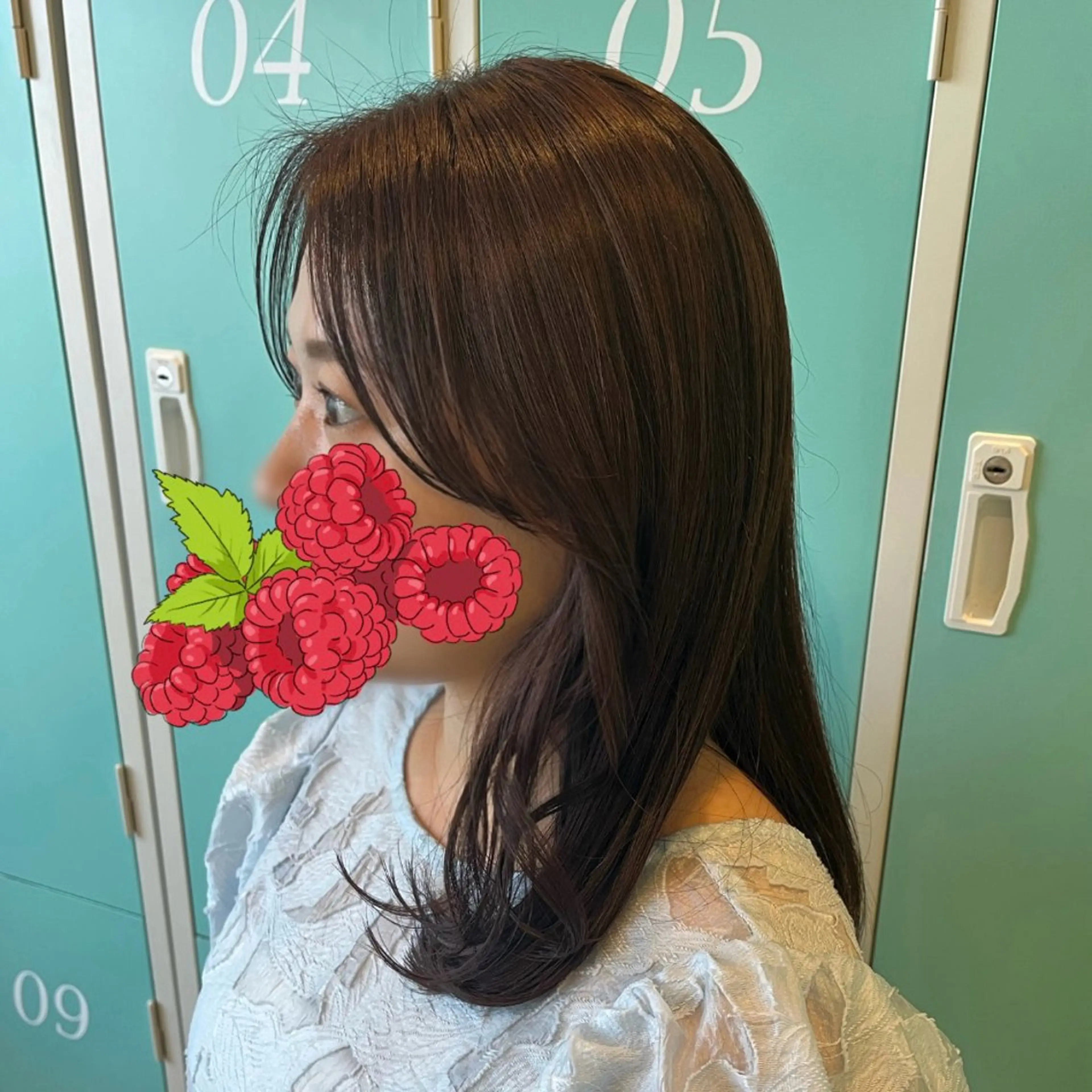 セミロング Rena🦄顔まわり カット🤍✂️のヘアスタイル