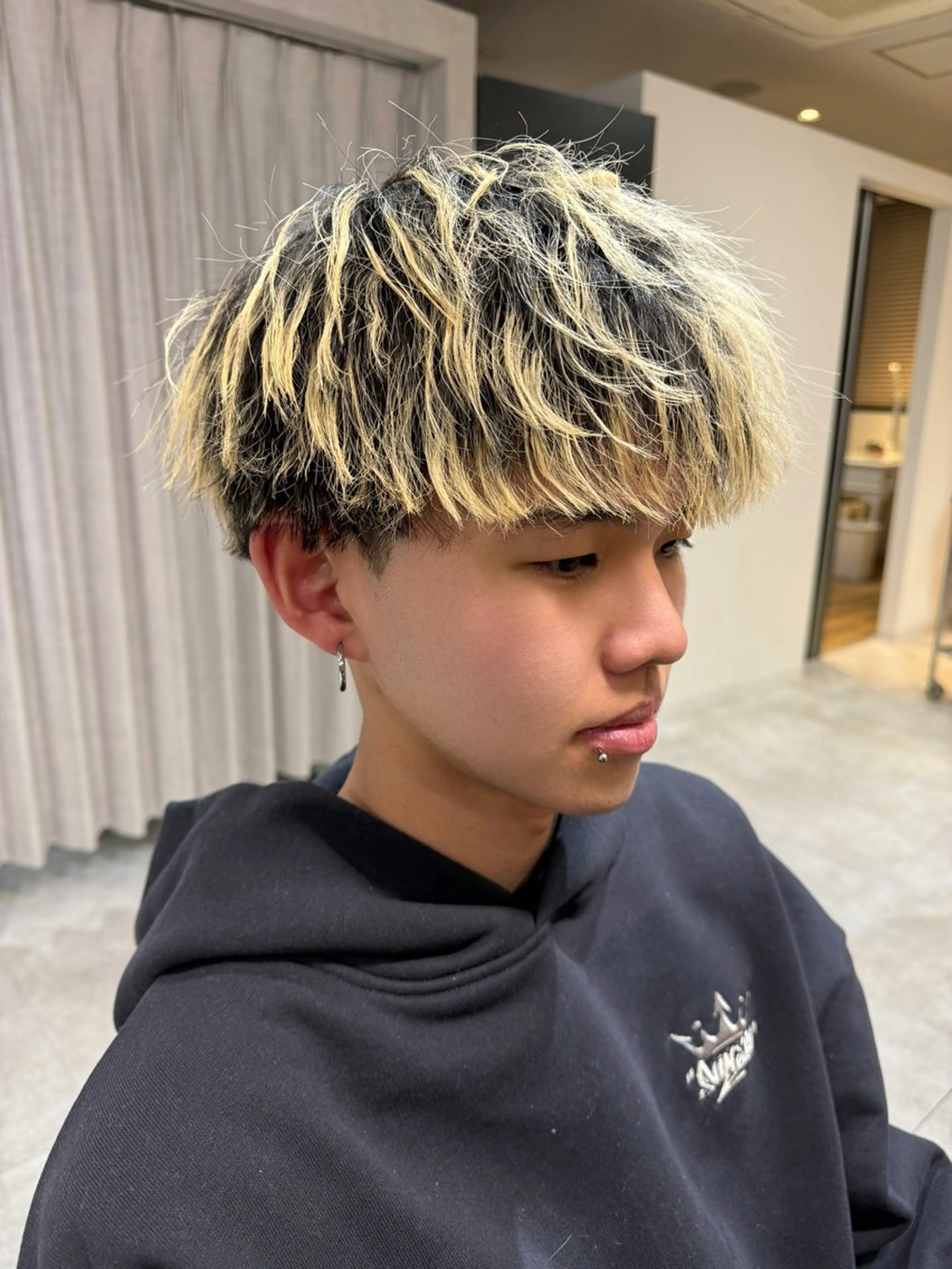 パーマ メンズ LICO HAIR＆RELAXATION 名駅店所属・メンズ特化美容師/ パーマ/波巻き/陸翔のヘアスタイル