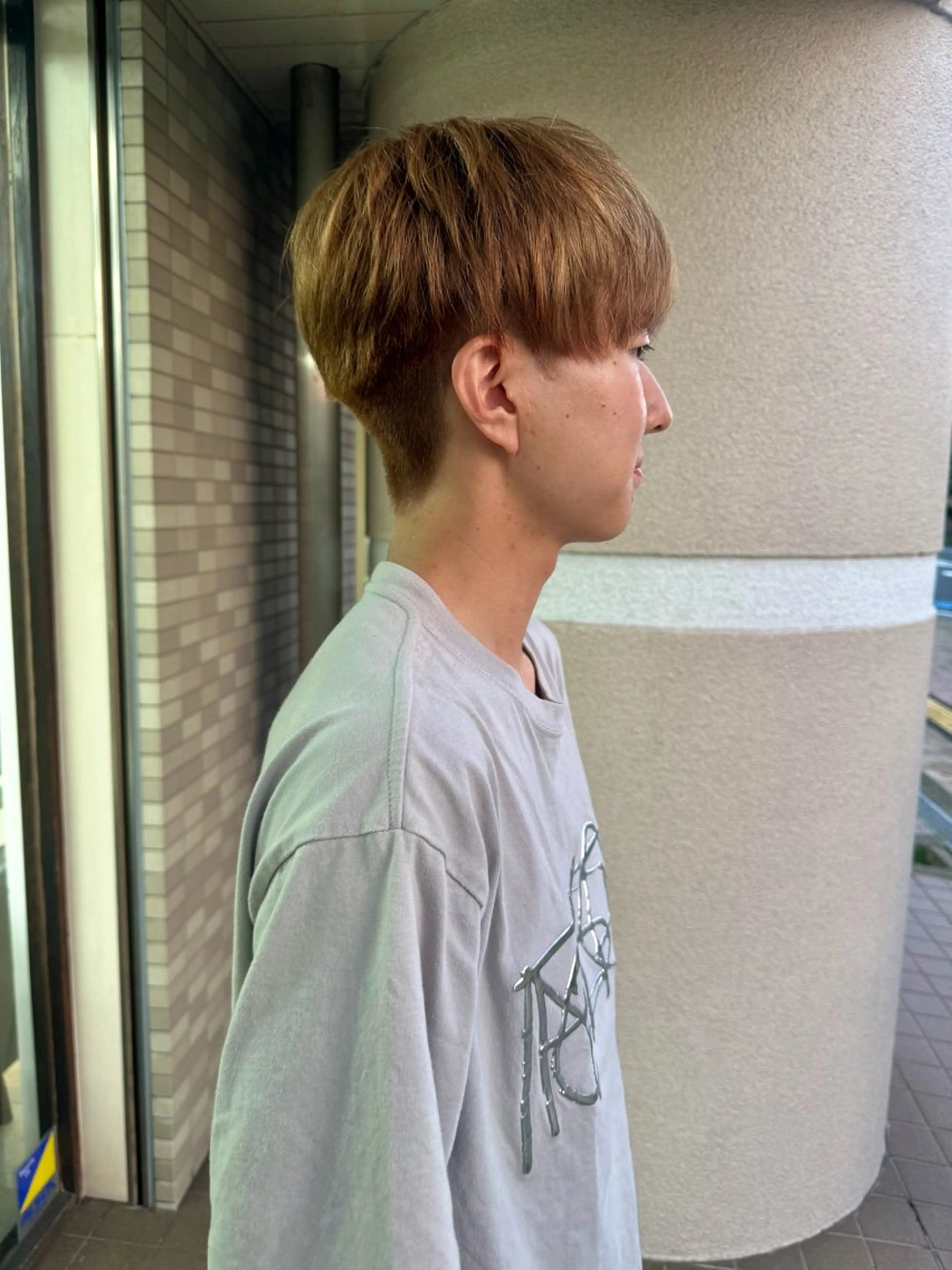 ショート カラー メンズ ブラウンカラー ヘアカラー メンズパーマの達人 / タカシマダイスケのヘアスタイル