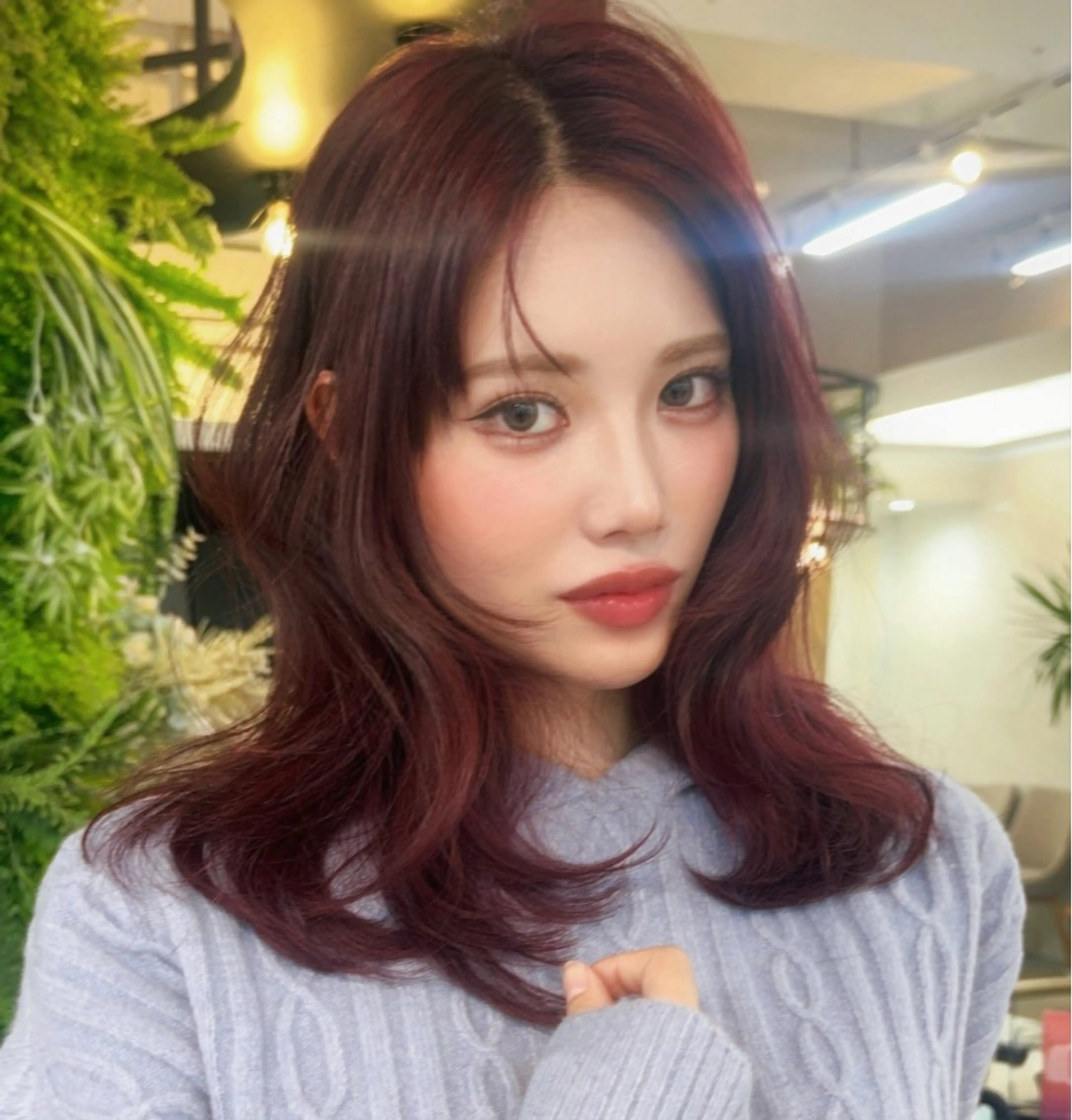 セミロング カラー カット ヘアカラー Pocket仙台 💚モエリのヘアスタイル