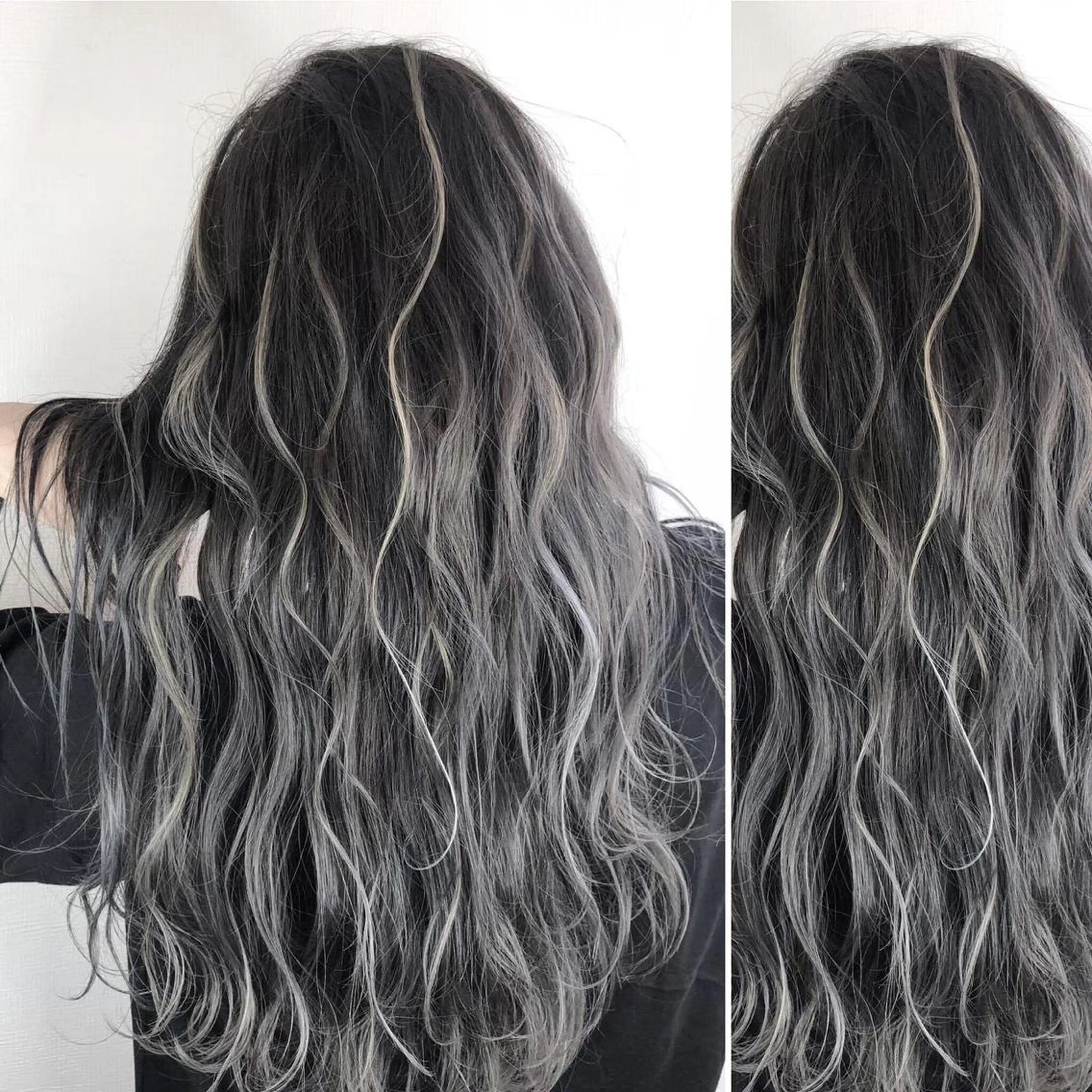 ロング カラー ヘアアレンジ 韓国レイヤーカット/ 儚げカラーチナツのヘアスタイル