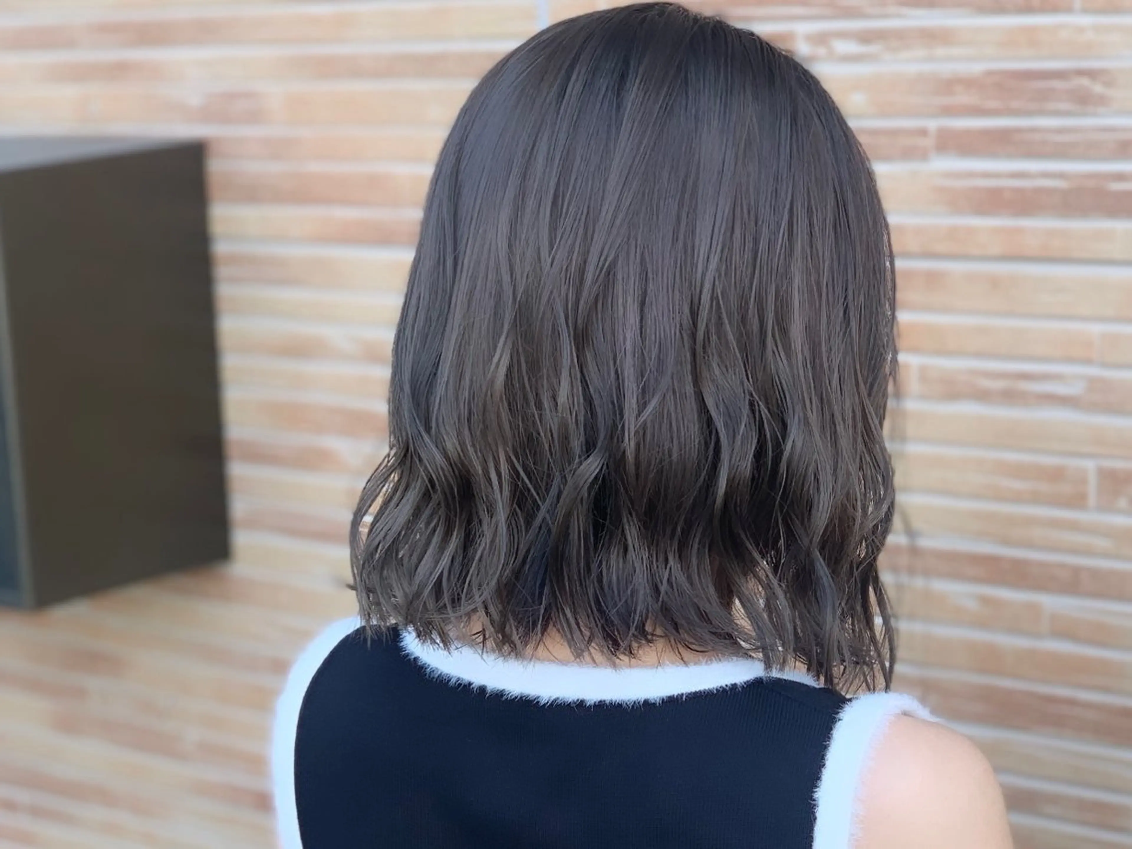 ミディアム ミディアムパーマ ボブ 顔まわりレイヤー 顔周りカット ハイライト ank classic hair【アンククラシックヘアー】所属・バレ、ハイライト モデル募集　齋藤祐哉のヘアスタイル