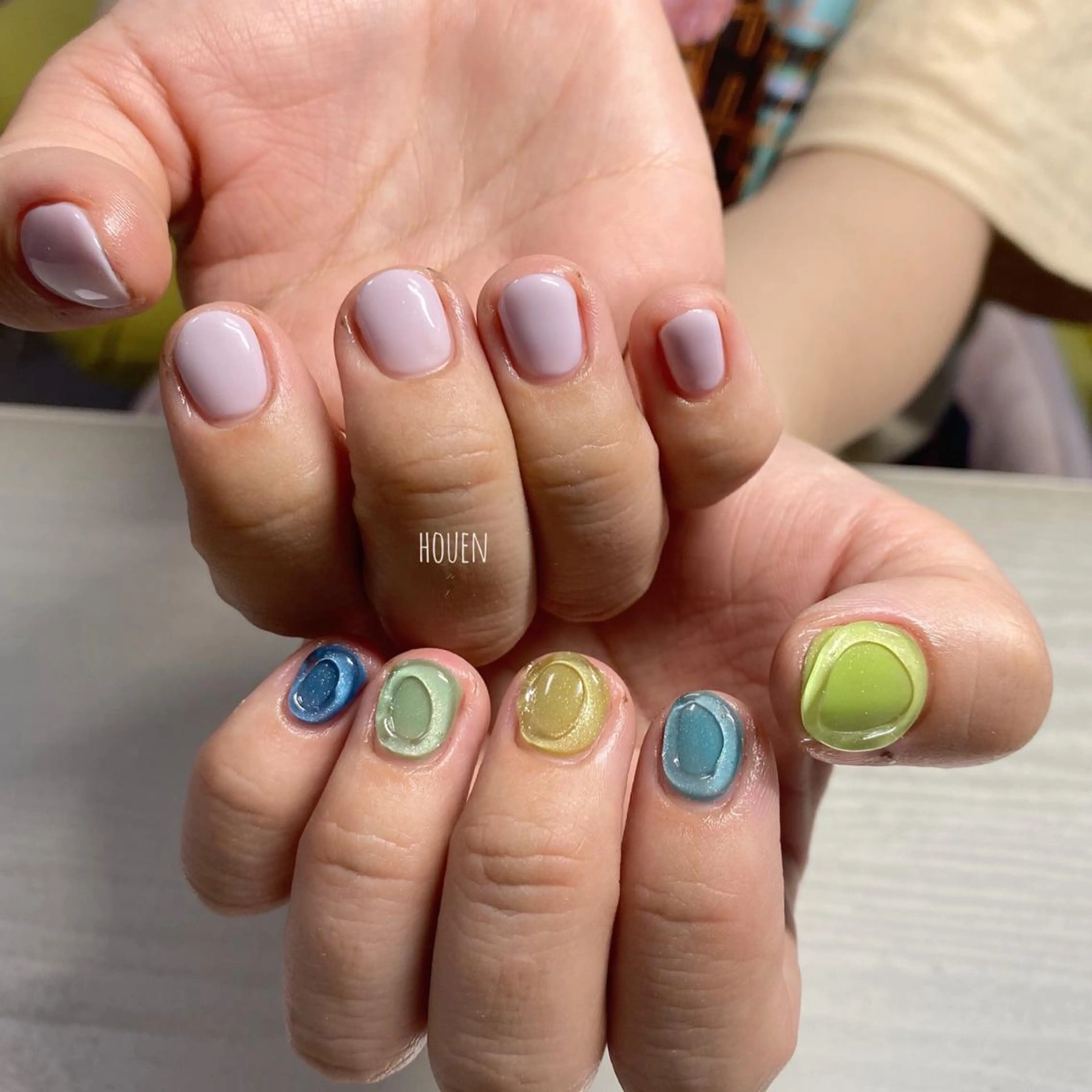 ネイル シンプルネイル I P'ink nail salon所属・I pinknail 韓国風·持ち込み専門のネイルデザイン