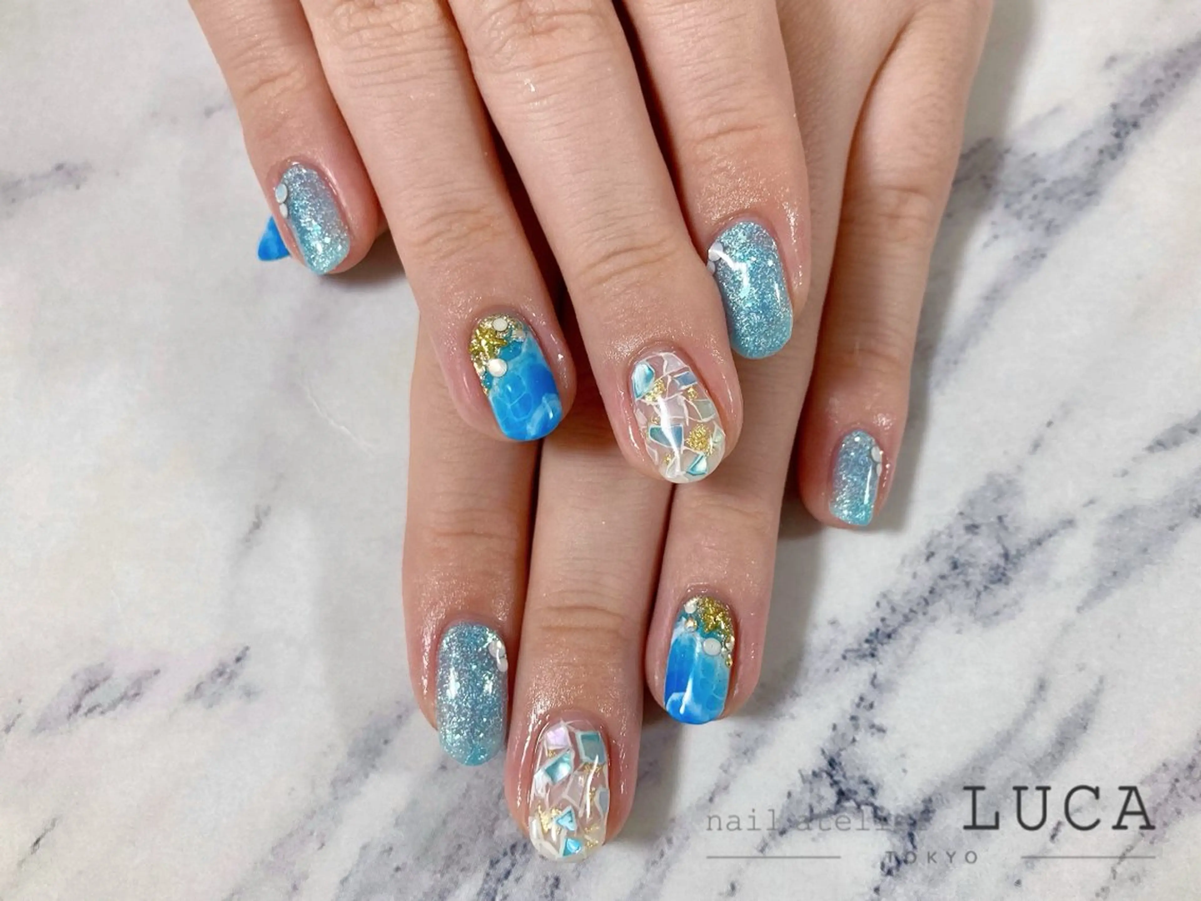 ネイル フレンチネイル ジェルネイル パラジェル ネイルアトリエルカ 米原のネイルデザイン