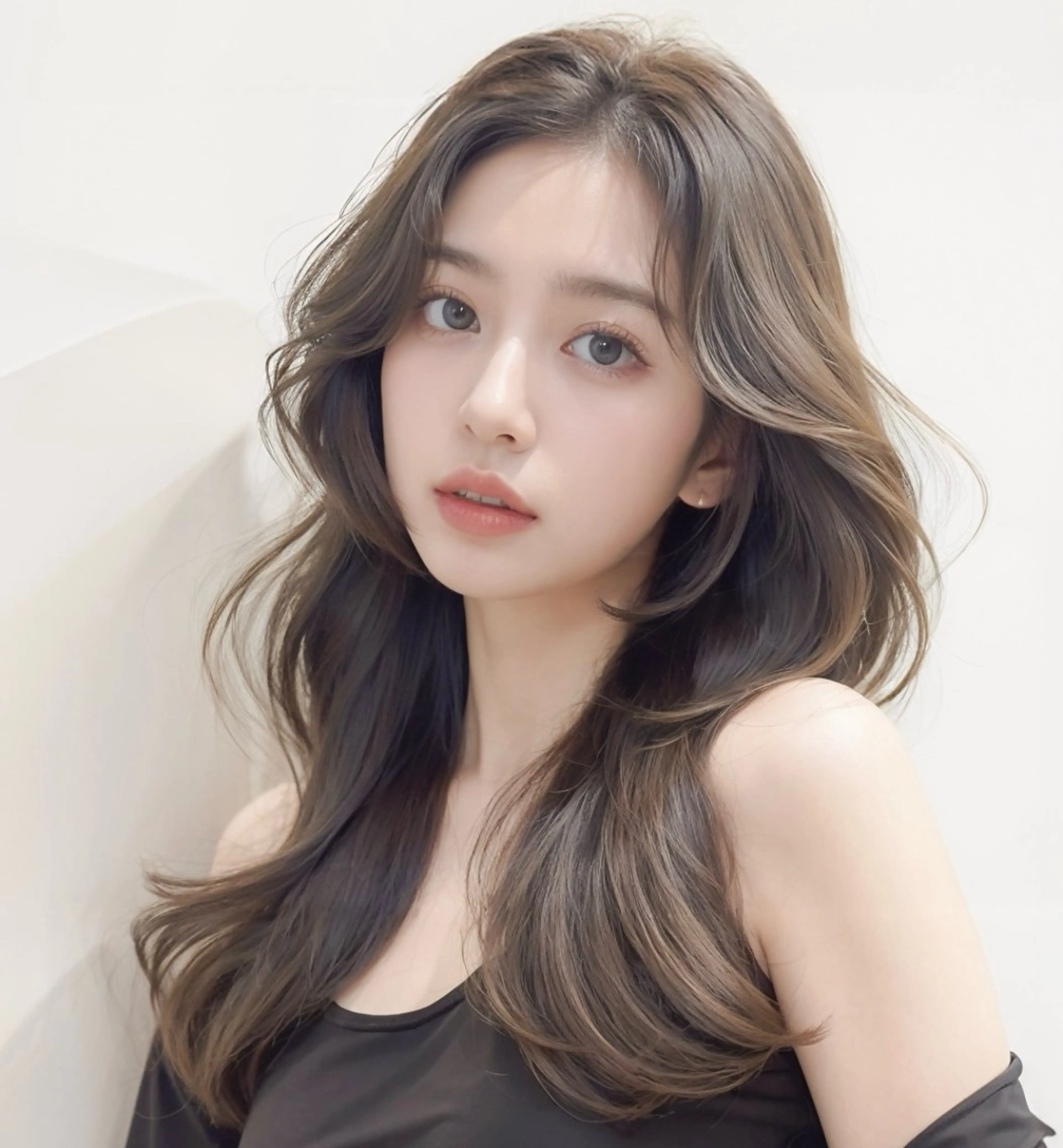 セミロング 天神橋筋 髪質改善 縮毛矯正 中川将彰のヘアスタイル