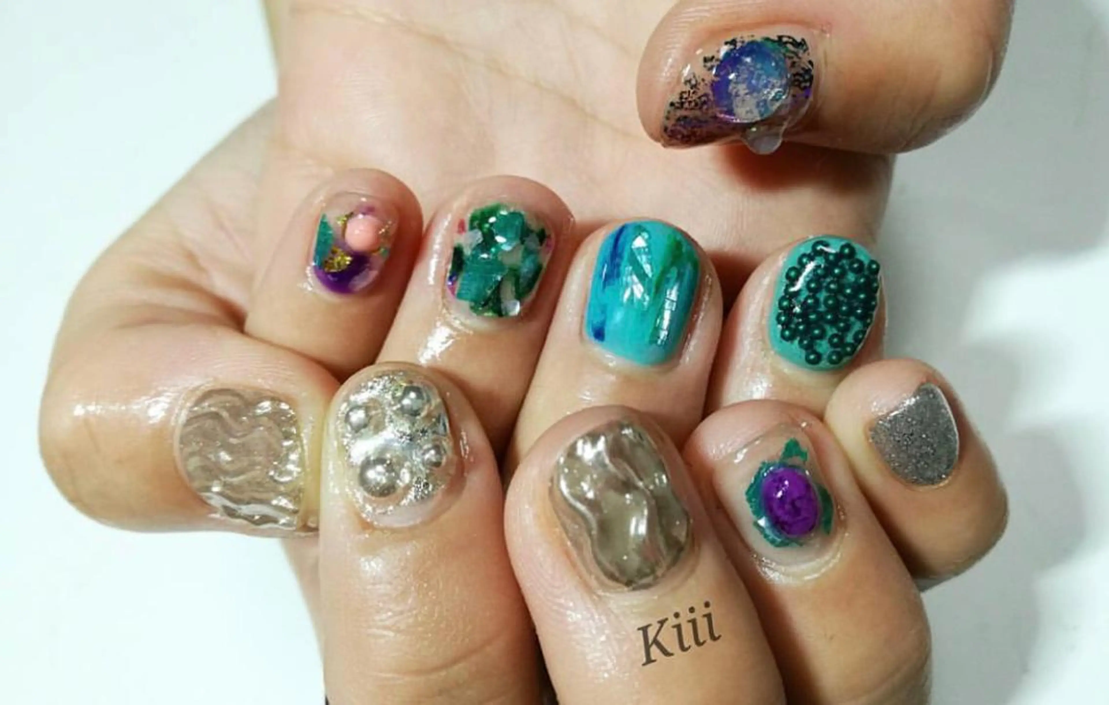 ネイル アートネイル ハンドネイル フットネイル kiii.__ ✴︎*のネイルデザイン