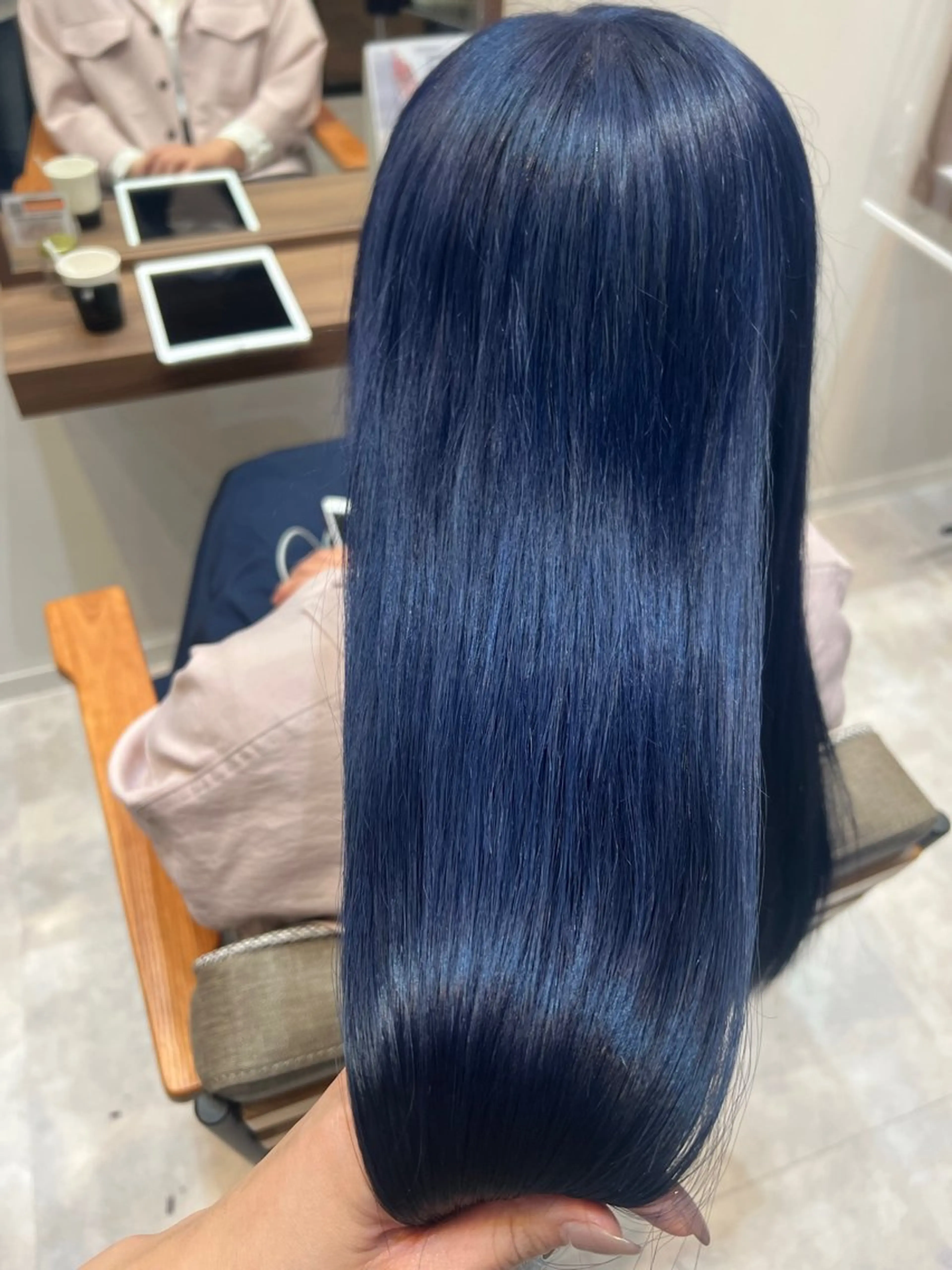 ロング カラー ヘアカラー トリートメント ヘアセット 透け感✨ダメージレス カラーHana🤍のヘアスタイル