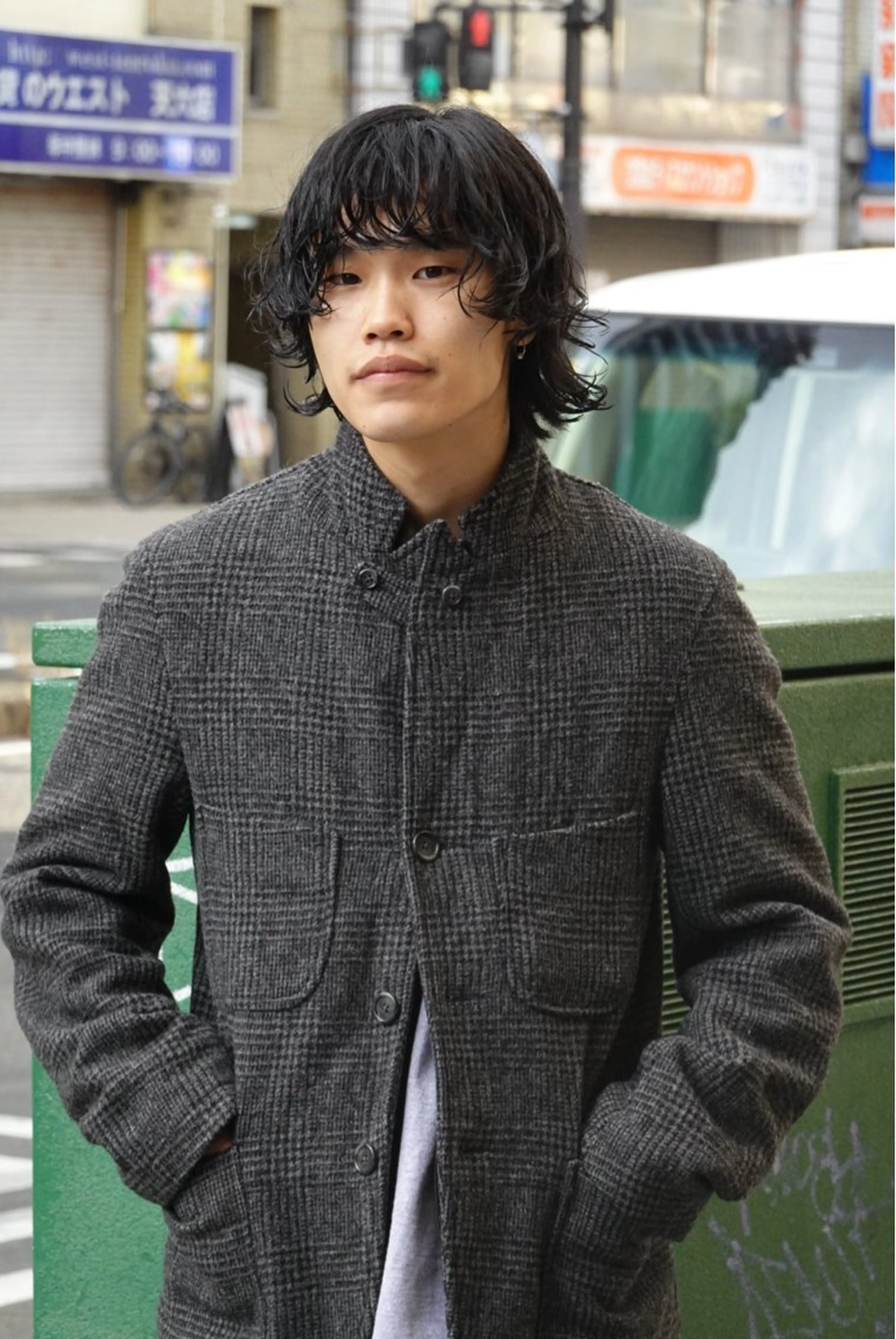 ミディアム パーマ メンズ ミディアムパーマ メンズパーマ ボブ メンズカット/パーマ /ユアサシュンスケのヘアスタイル