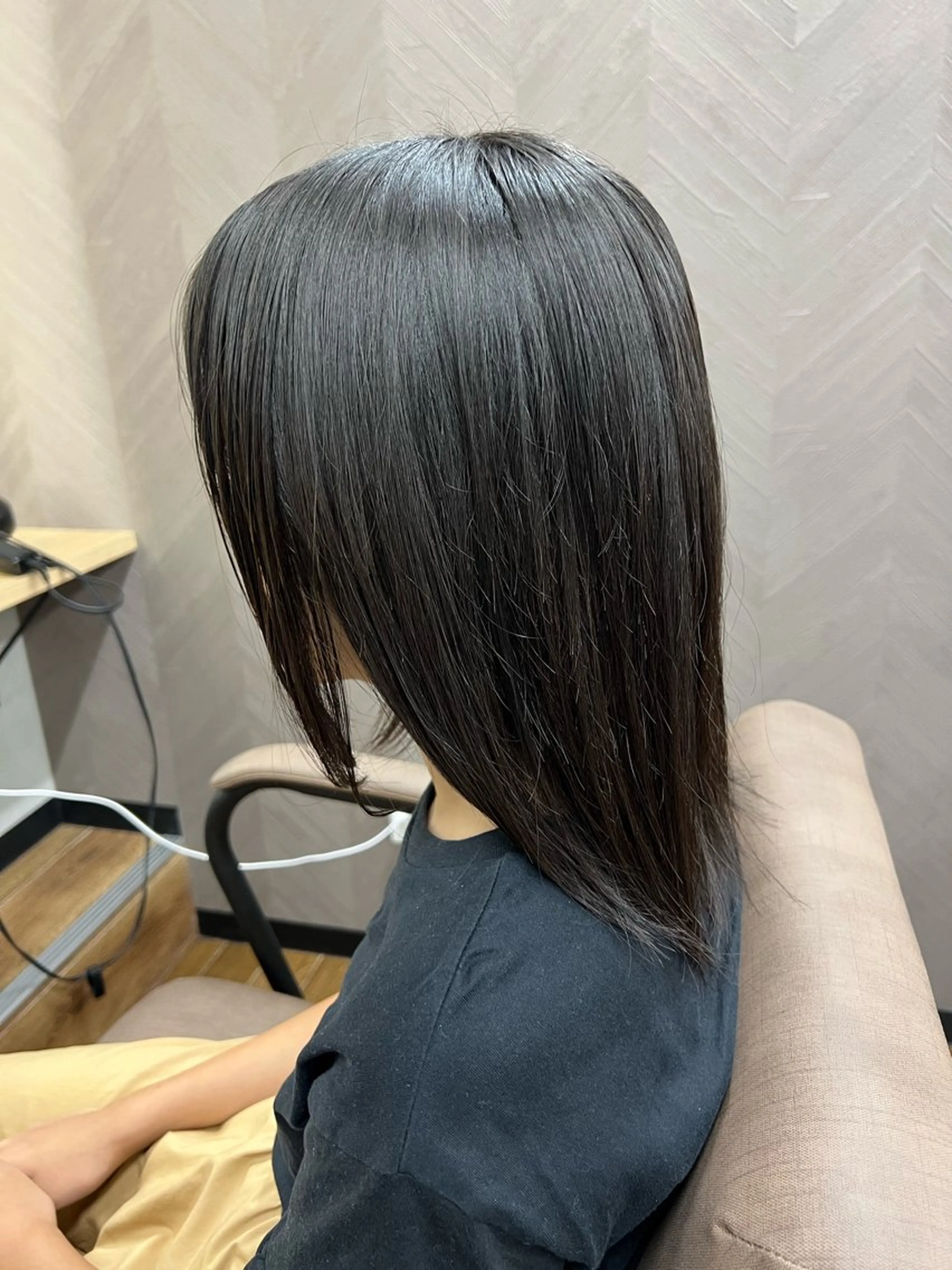 ミディアム カット 縮毛矯正 TELA HAIR 幕張本郷所属・TELA HAIR 幕張本郷店　千尋のヘアスタイル