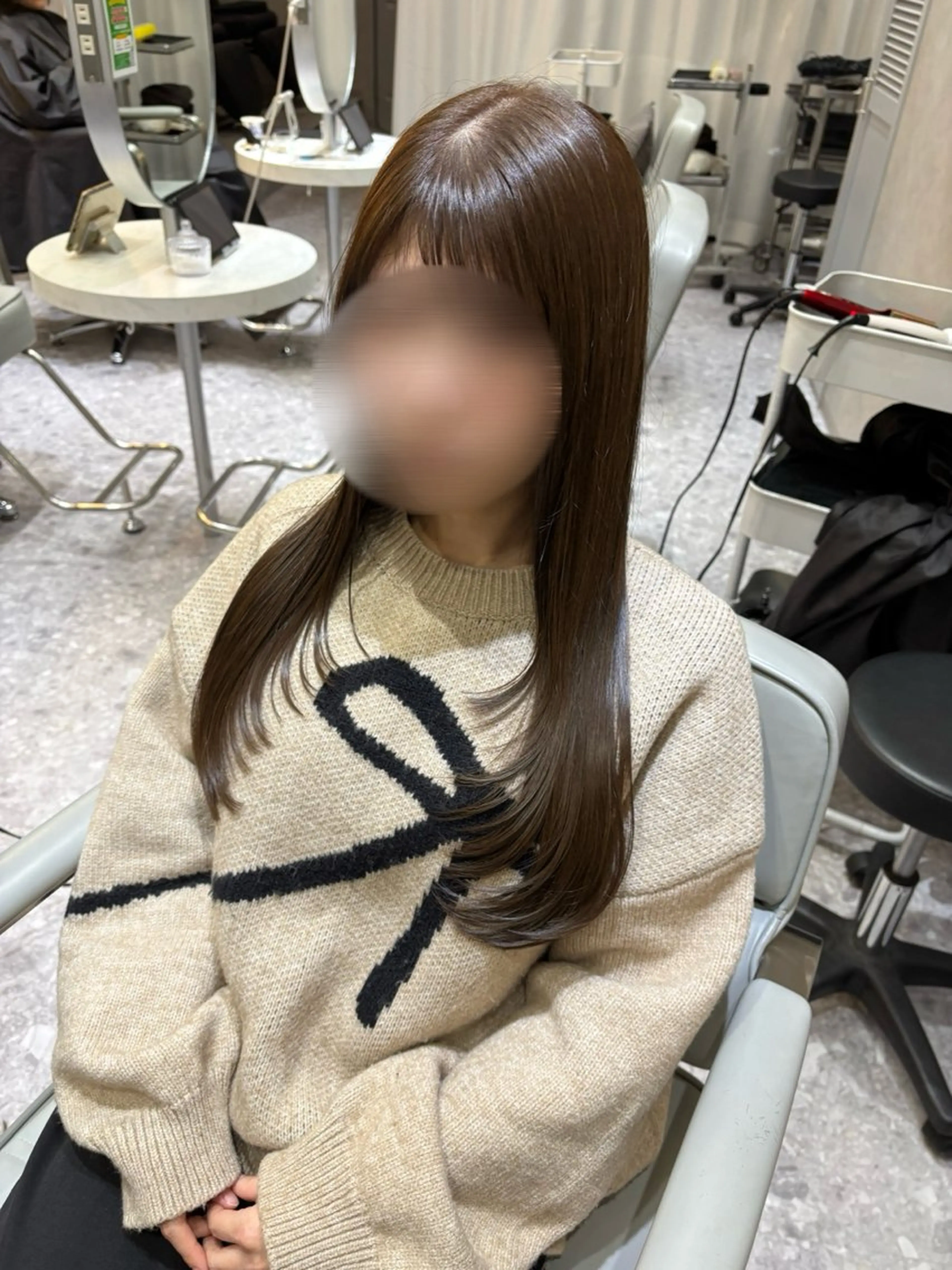 ロング カラー ロングレイヤー ハイレイヤー レイヤーカット ロング カット ヘアカラー トリートメント Ayano‪‪🎀似 合わせ×透明感🎀のヘアスタイル